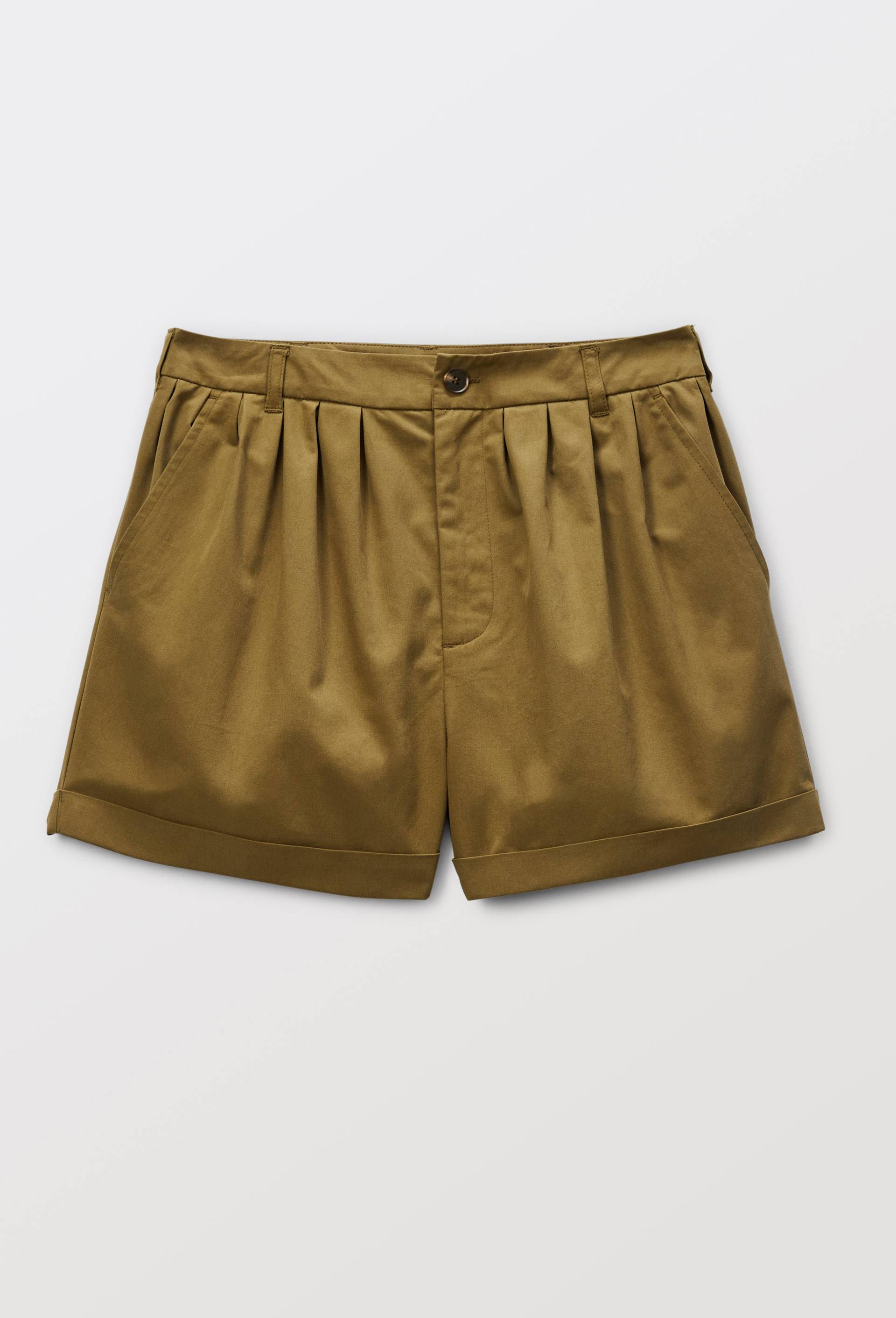 Short en coton, Vert fonc&eacute;, large image number 3