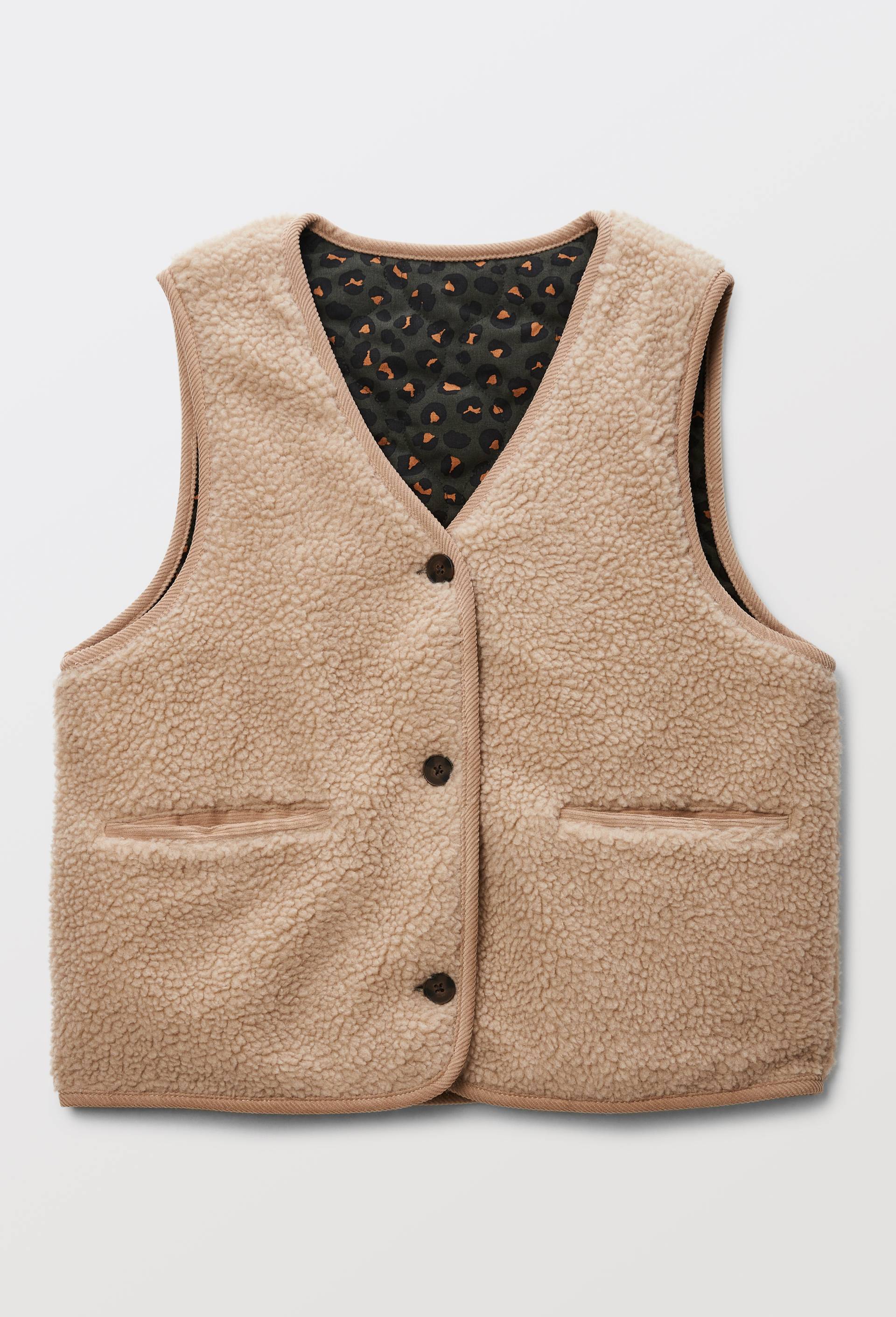 Veste matelassée réversible sans manches avec doublure imprimée - MONOPRIX - Modalova