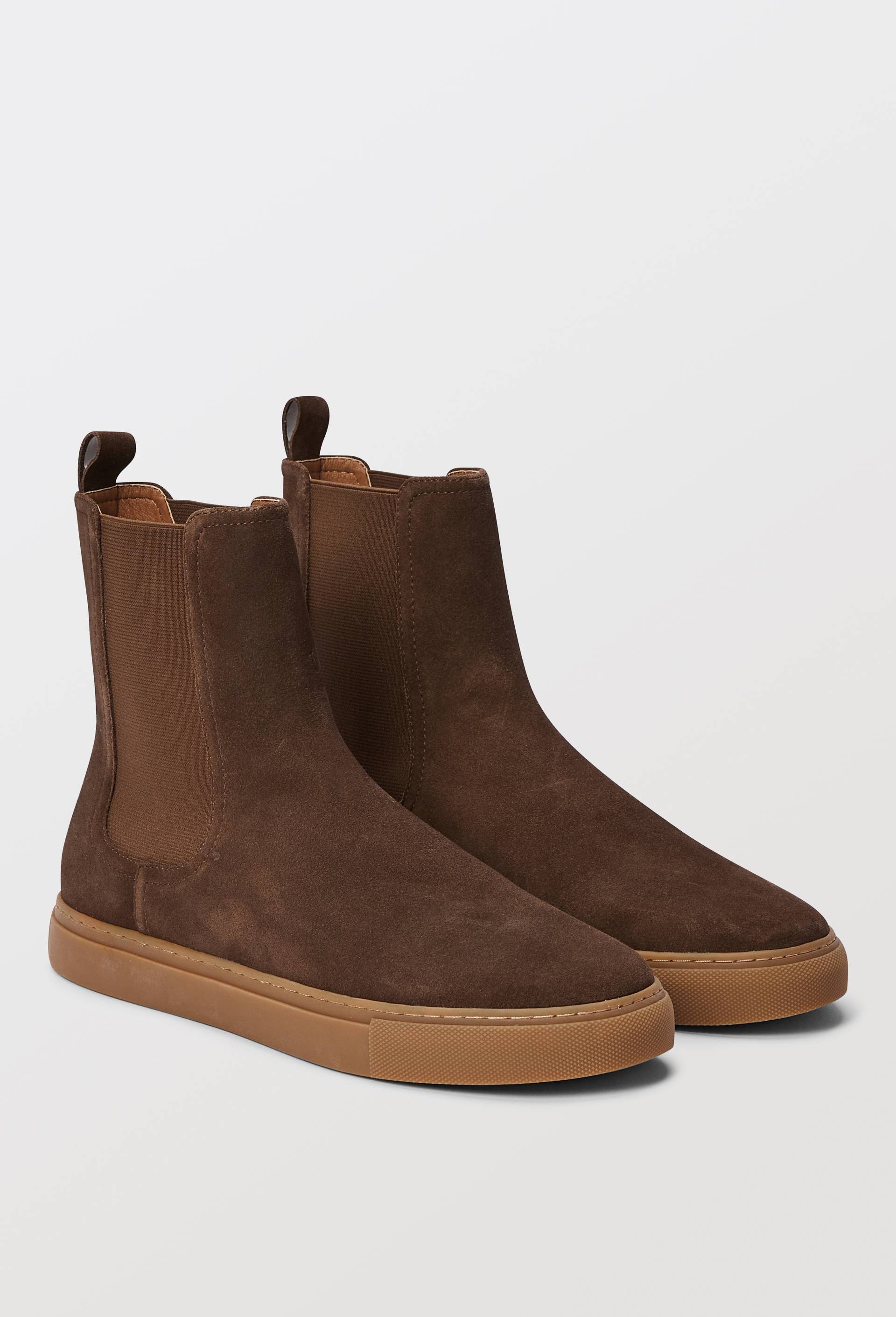 Bottines en cuir, Brun fonc&eacute;, large image number 1