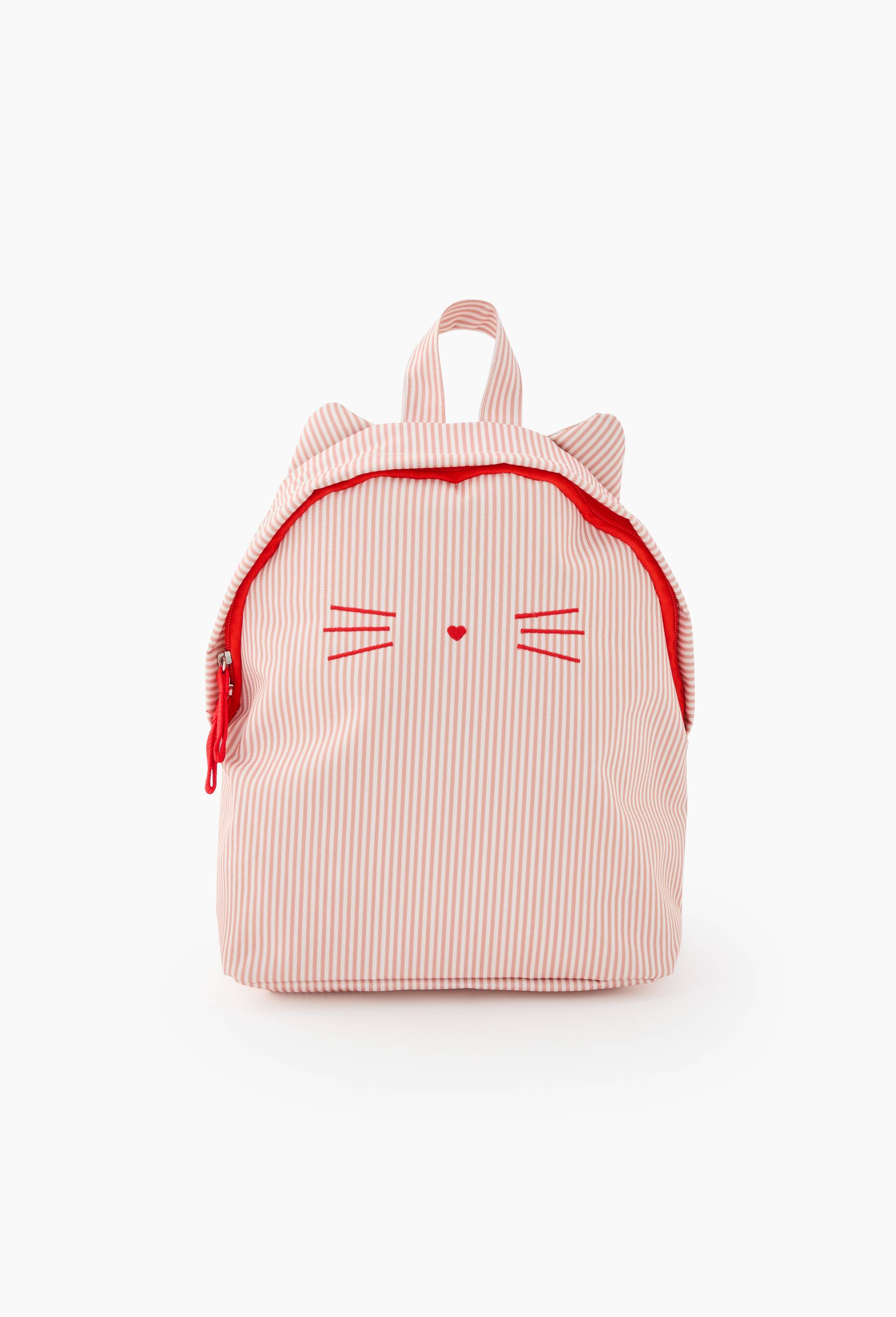 Mini sac &agrave; dos Chat, Rouge, large image number 0