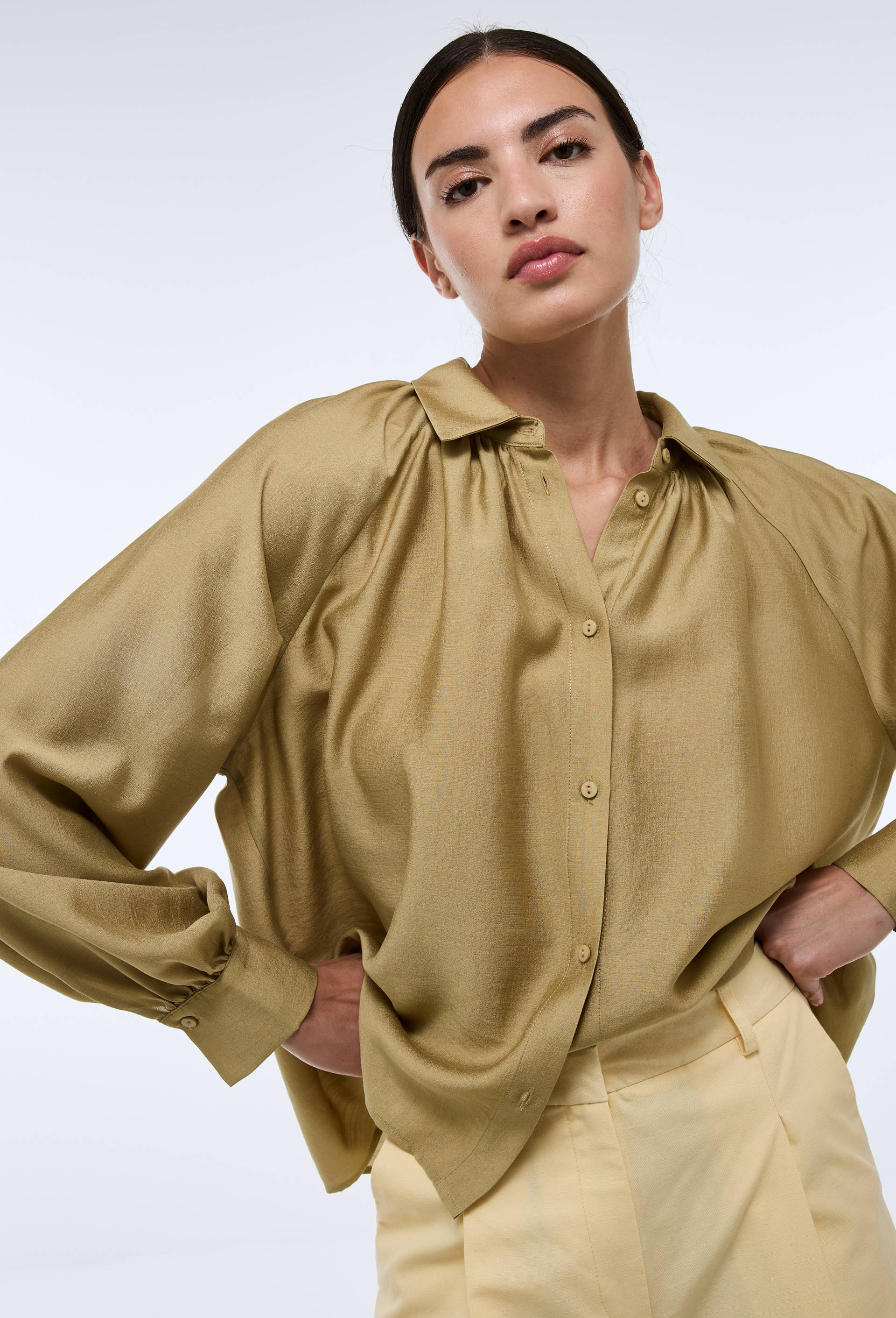 Chemise manches longues unie - MONOPRIX - Modalova