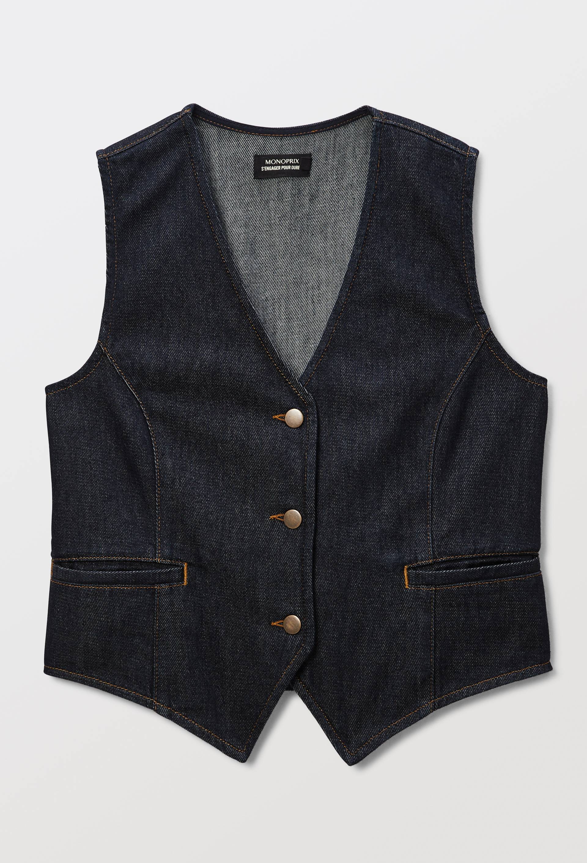Veston en denim, Bleu fonc&eacute;, large image number 5