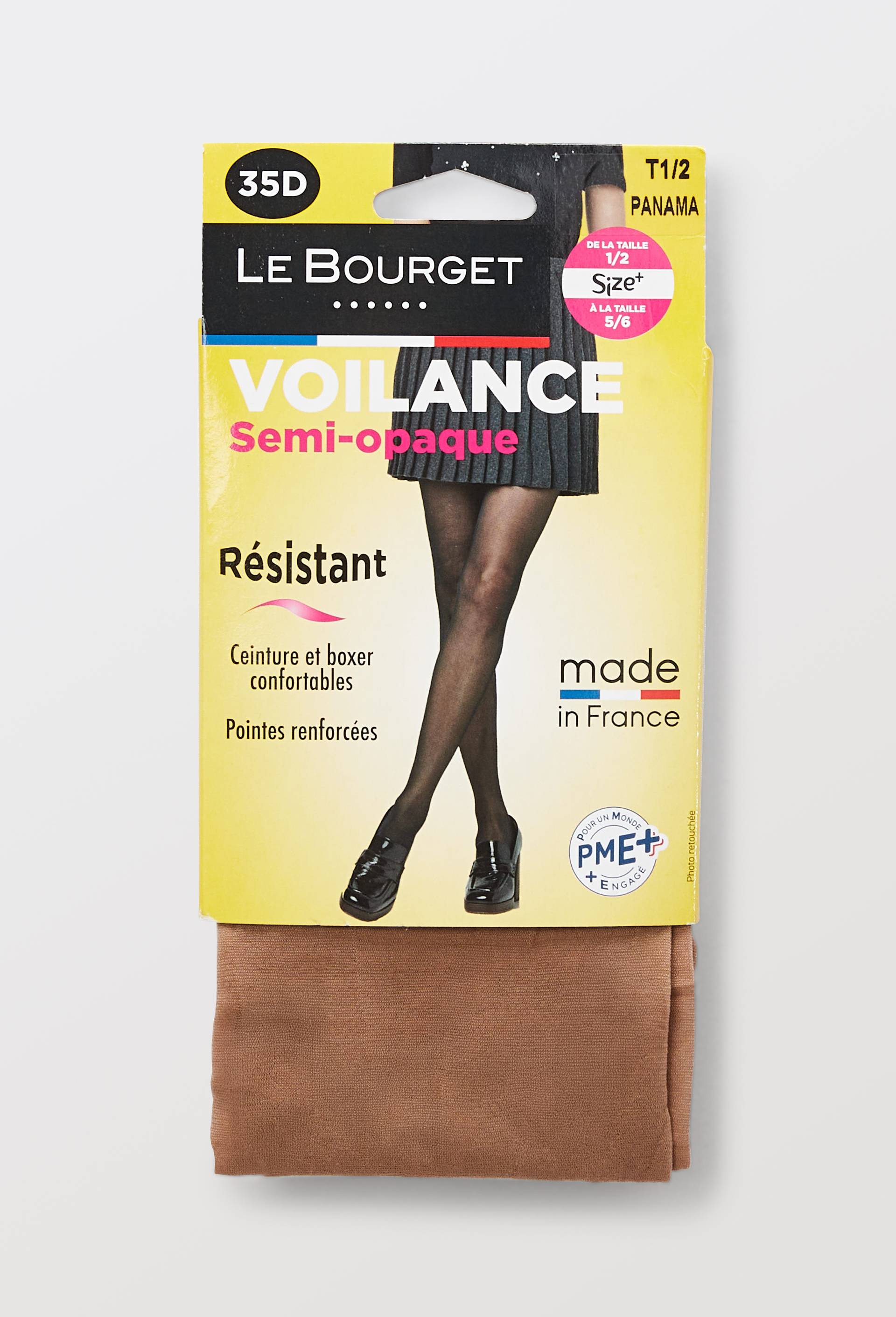 Paire de collant semi-opaque LE BOURGET, Beige, large image number 1.0