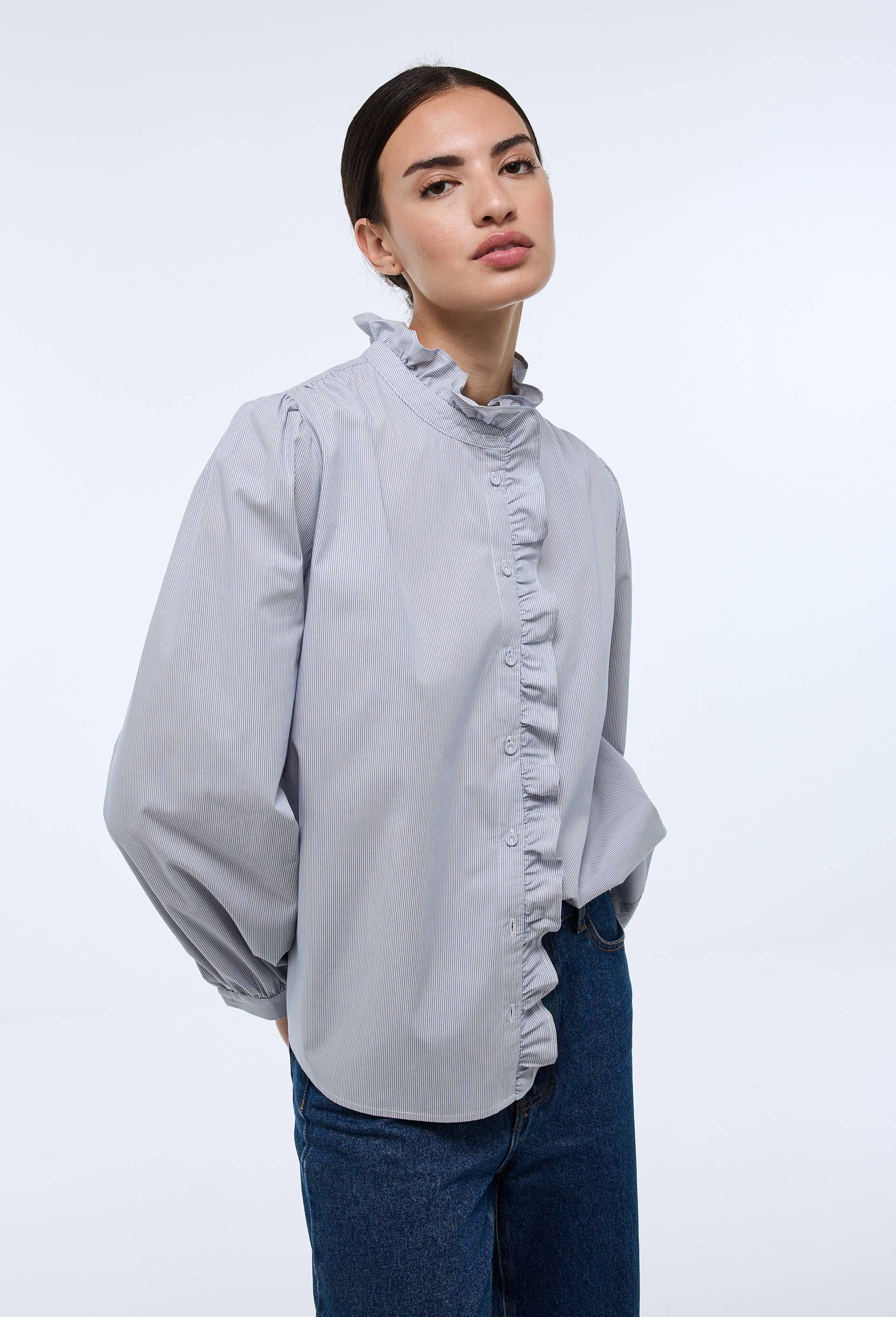 Blouse manches longues rayée en coton BIO GOTS - MONOPRIX - Modalova