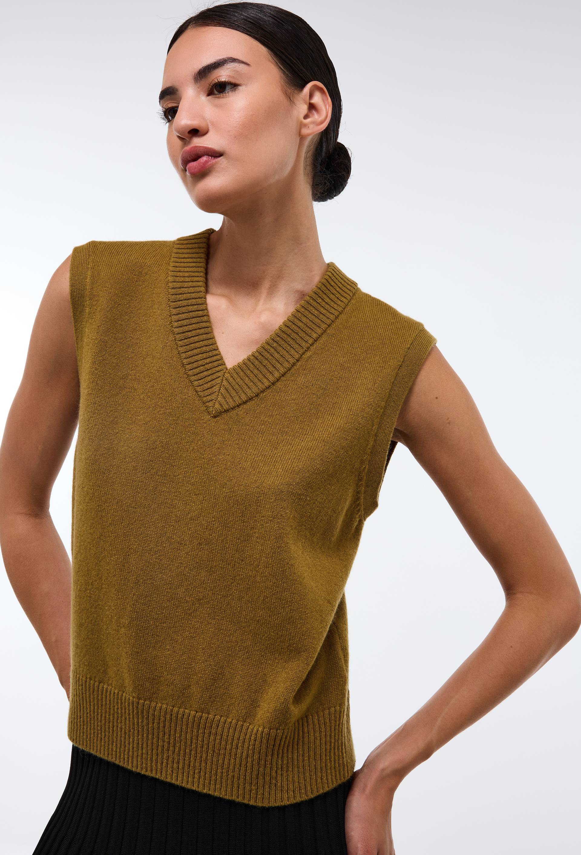 Pull sans manches en laine - MONOPRIX PREMIUM - Modalova