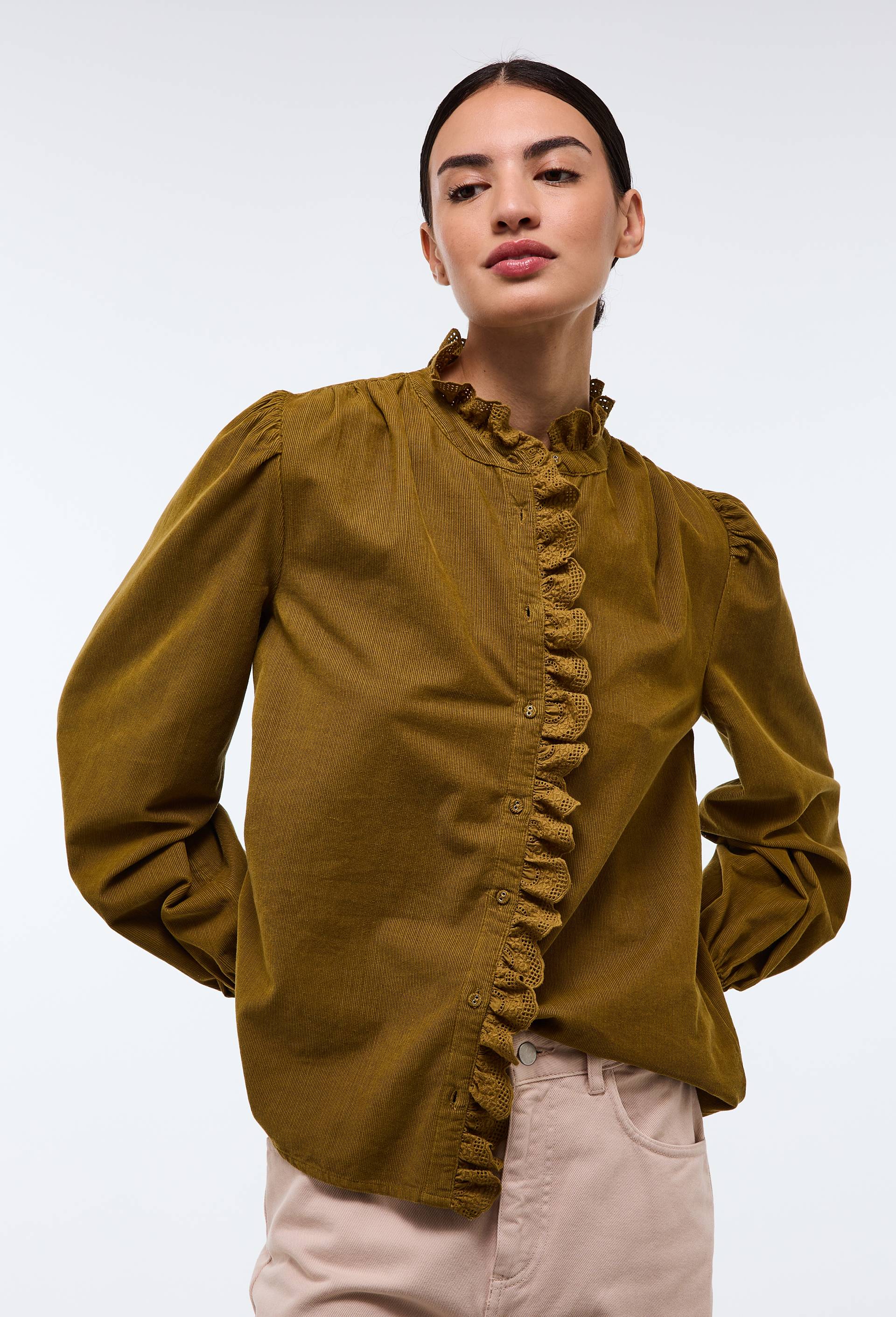 Blouse manches longues en velours en coton BIO GOTS - MONOPRIX - Modalova