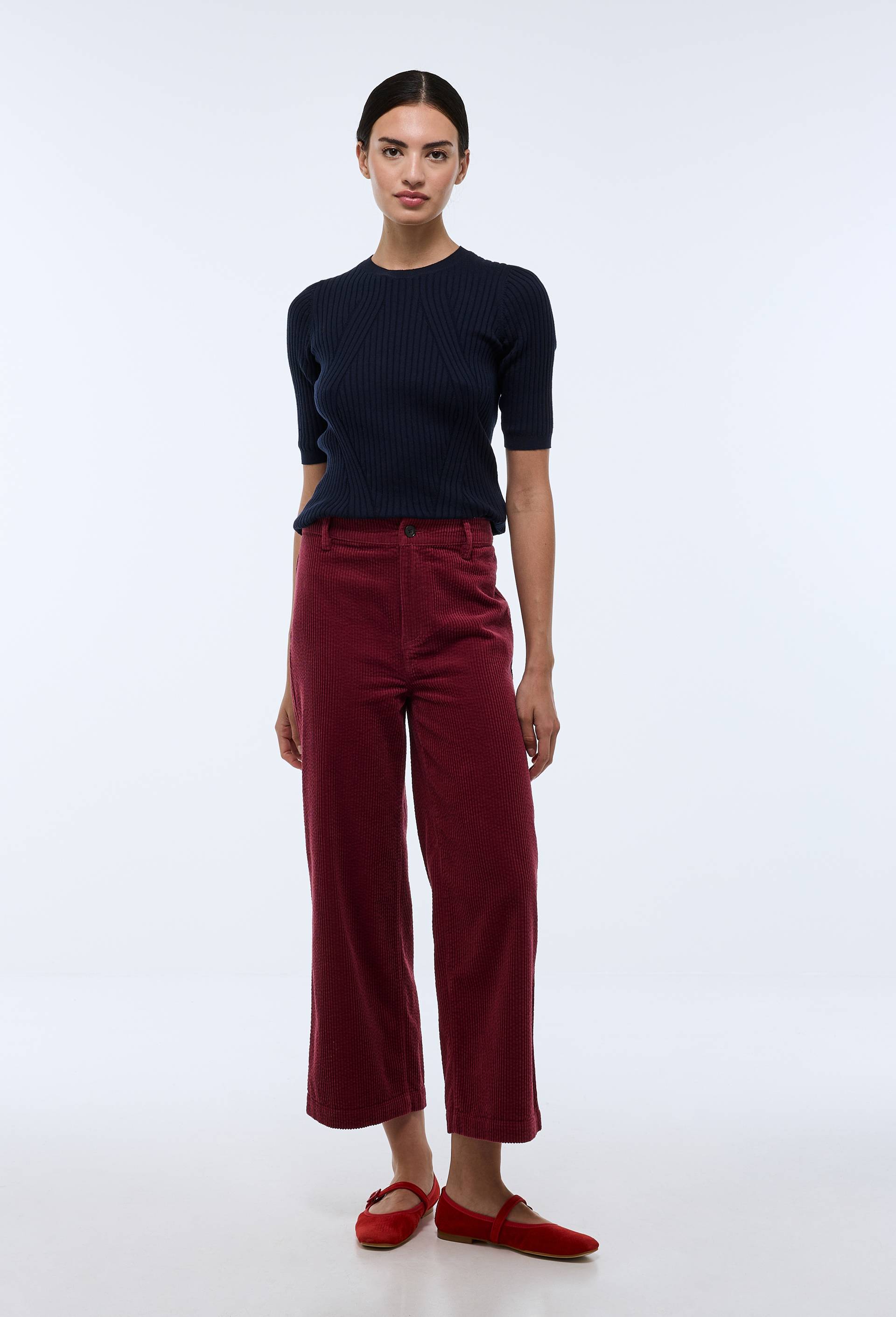 Pantalon large en velours - MONOPRIX - Modalova