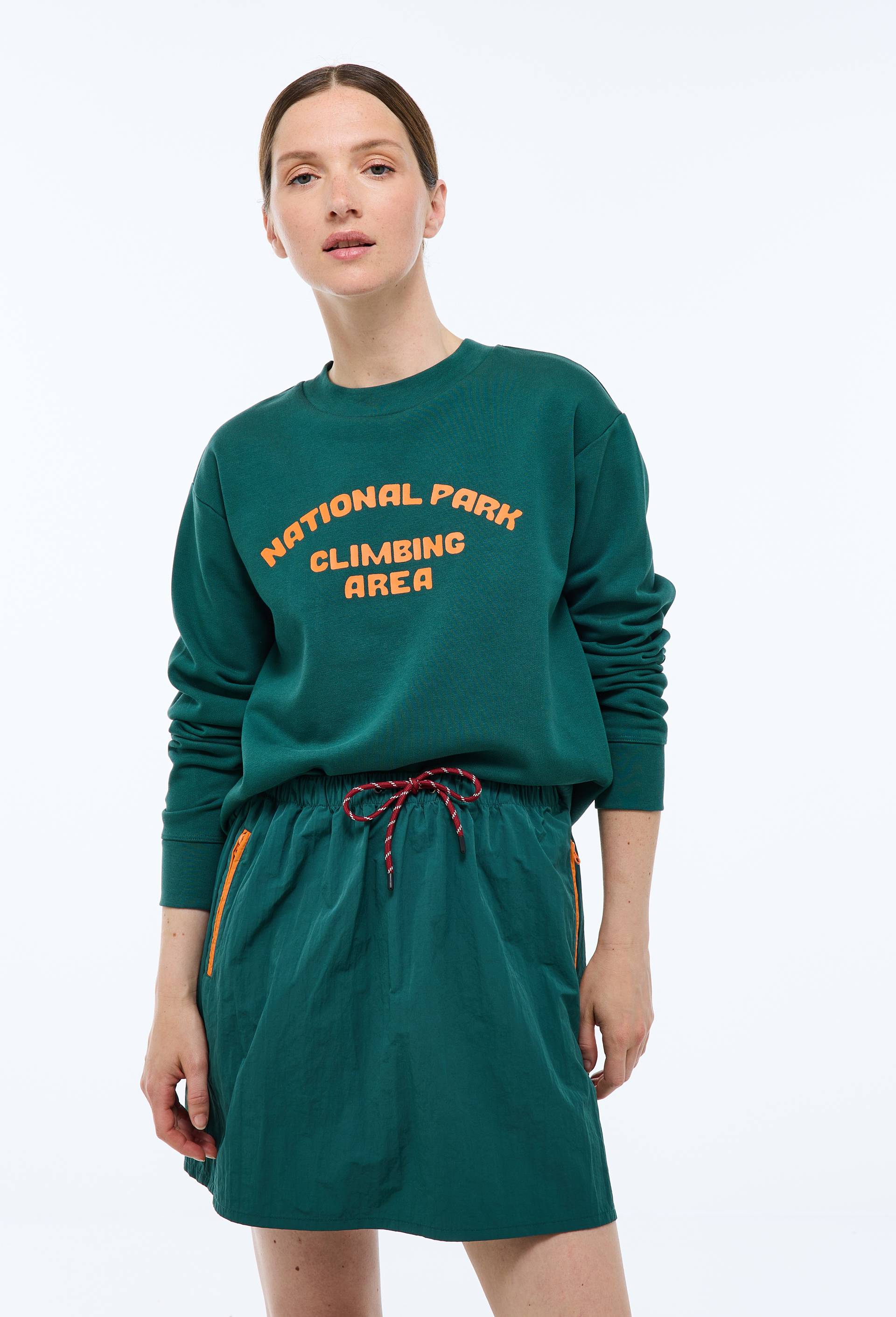 Sweat à manches longues texte placé en coton BIO GOTS - MONOPRIX - Modalova