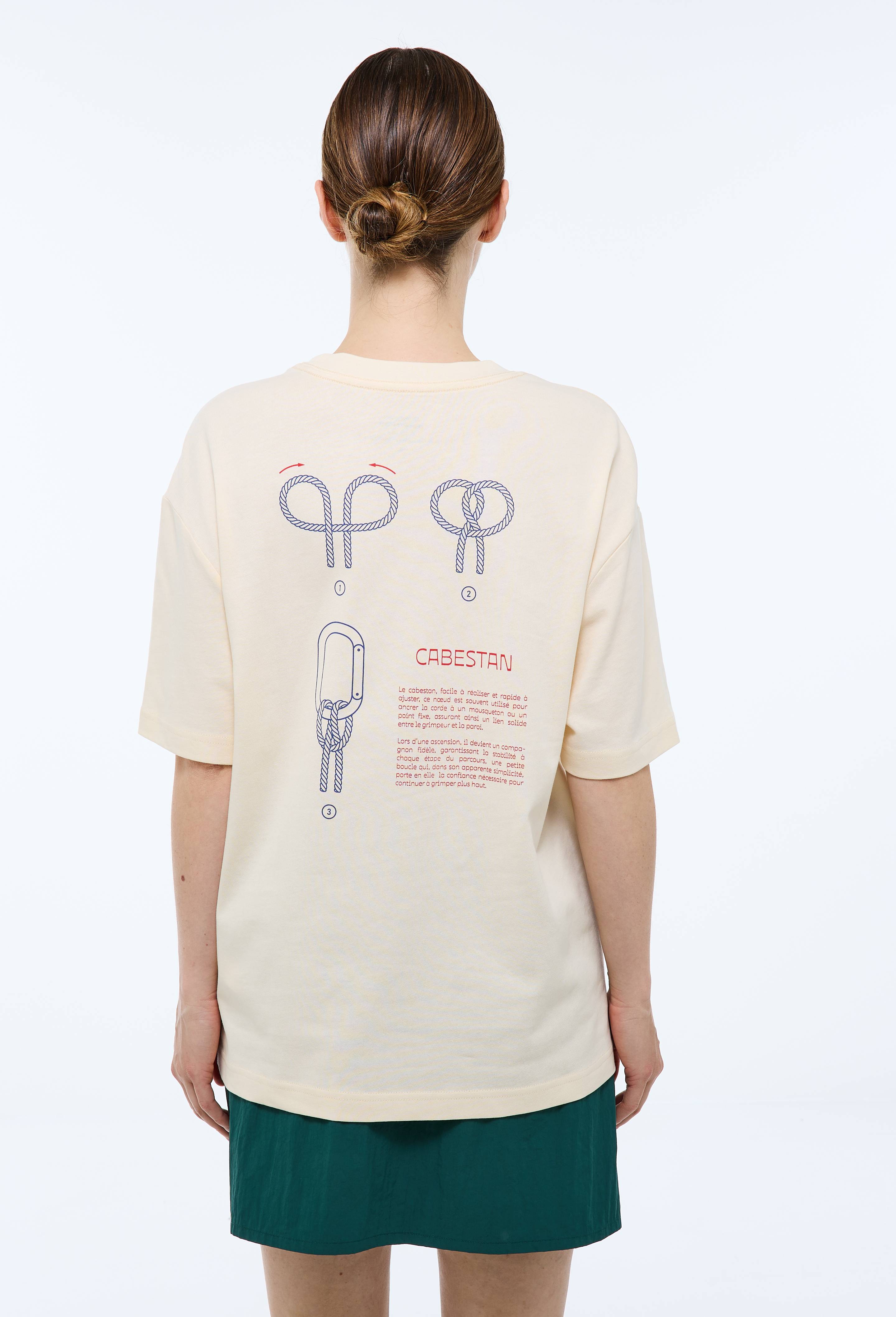 T-shirt à manches courtes imprimé placé au dos en coton BIO GOTS - MONOPRIX - Modalova