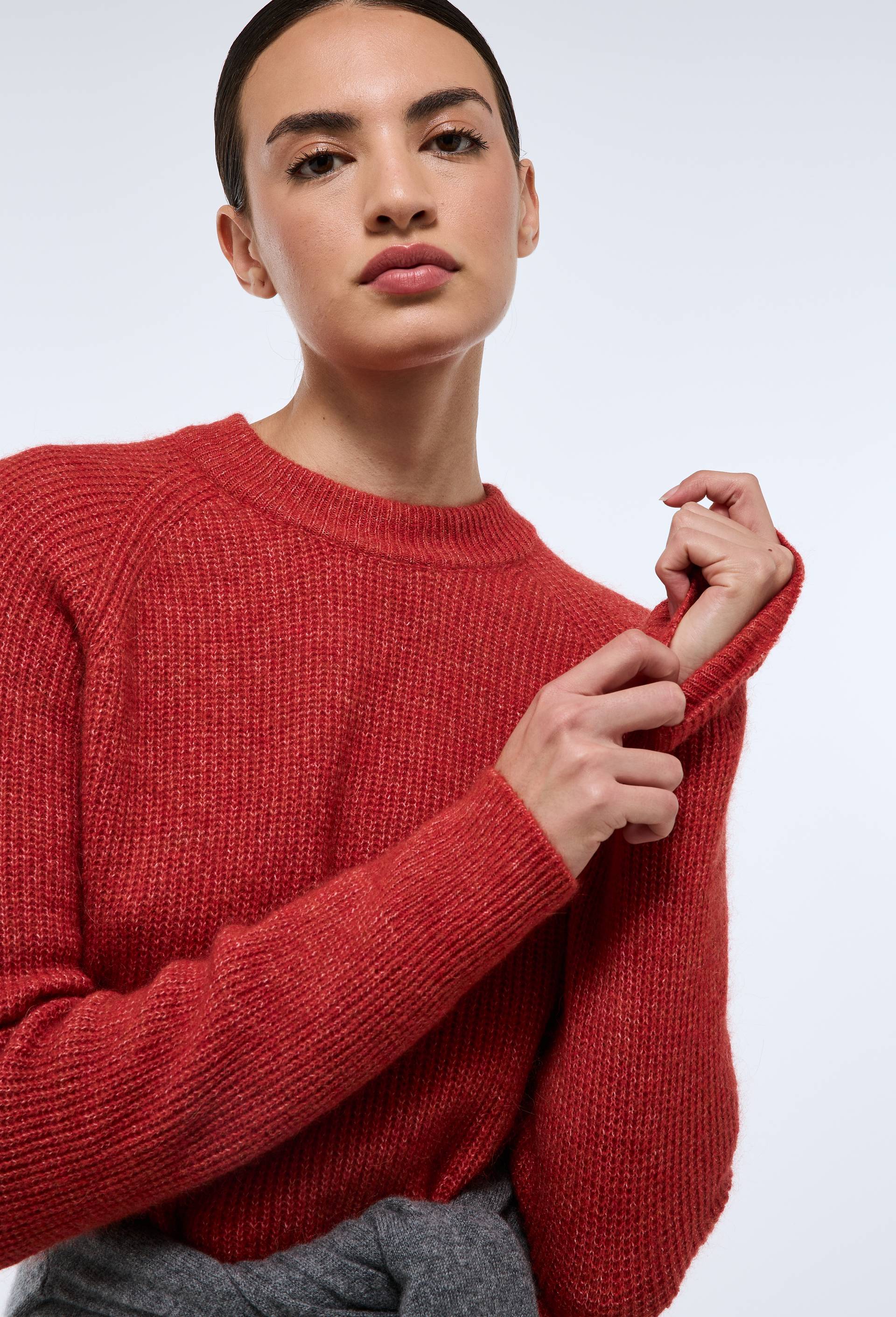 Pull en côte perlée contenant de l'alpaga - MONOPRIX PREMIUM - Modalova