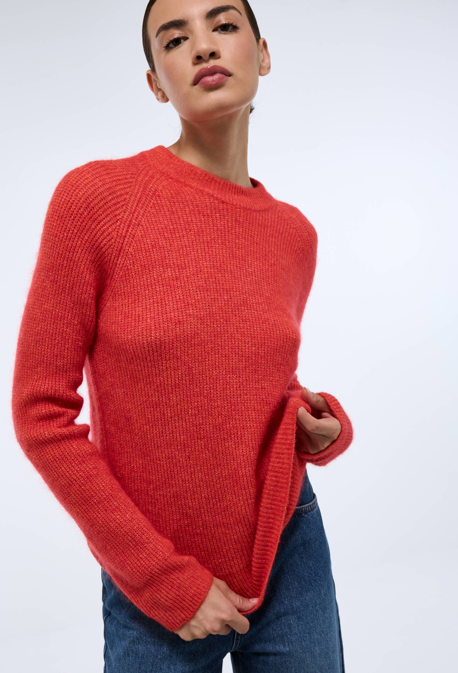 Pull en côte perlée contenant de l'alpaga - MONOPRIX PREMIUM - Modalova