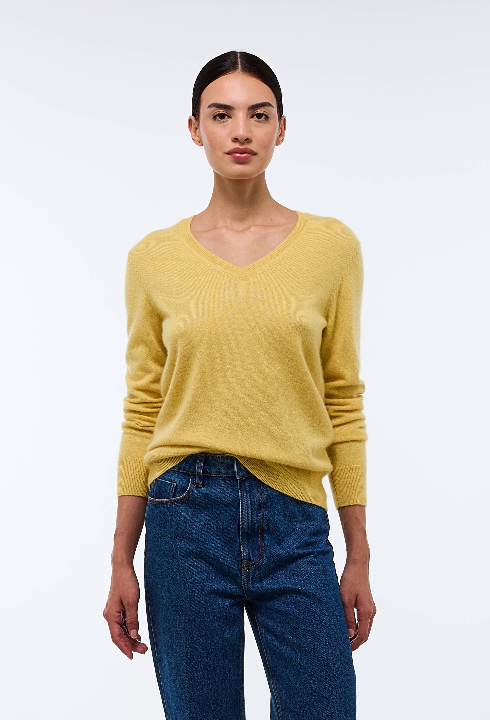 Pull col V en cachemire - MONOPRIX PREMIUM - Modalova