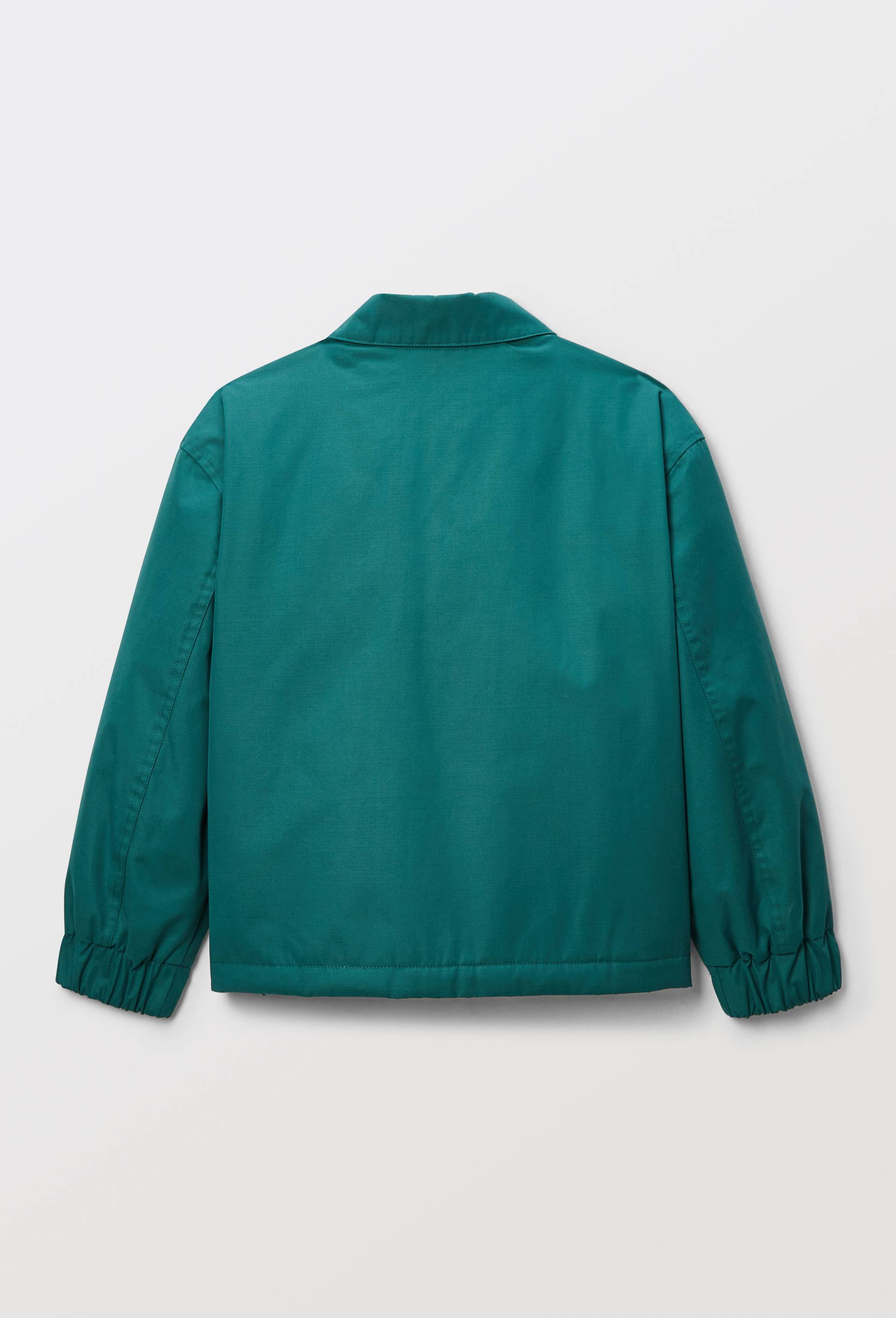 Veste unie contenant du coton, Vert fonc&eacute;, large image number 1