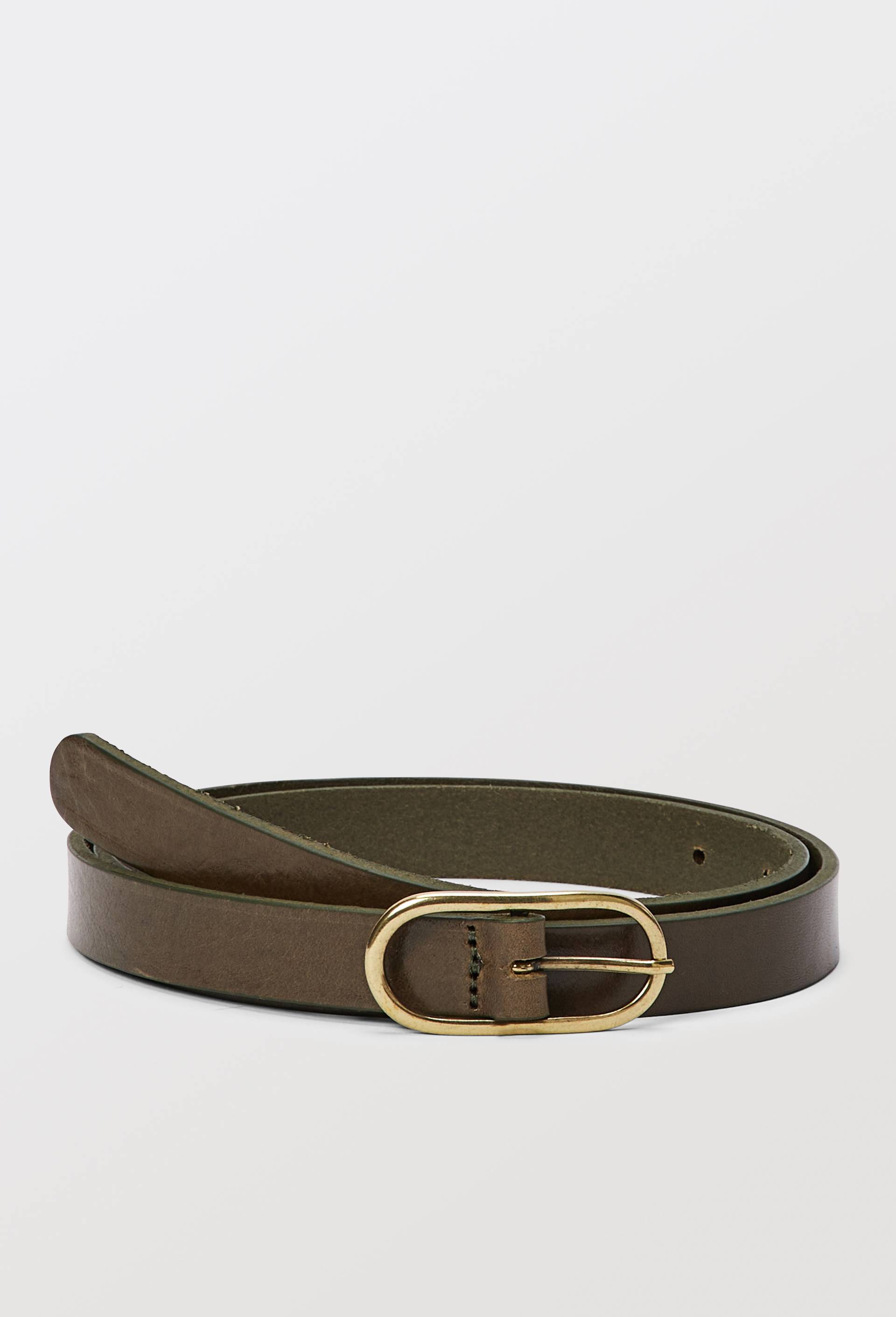 Ceinture 2 cm en cuir - MONOPRIX PREMIUM - Modalova