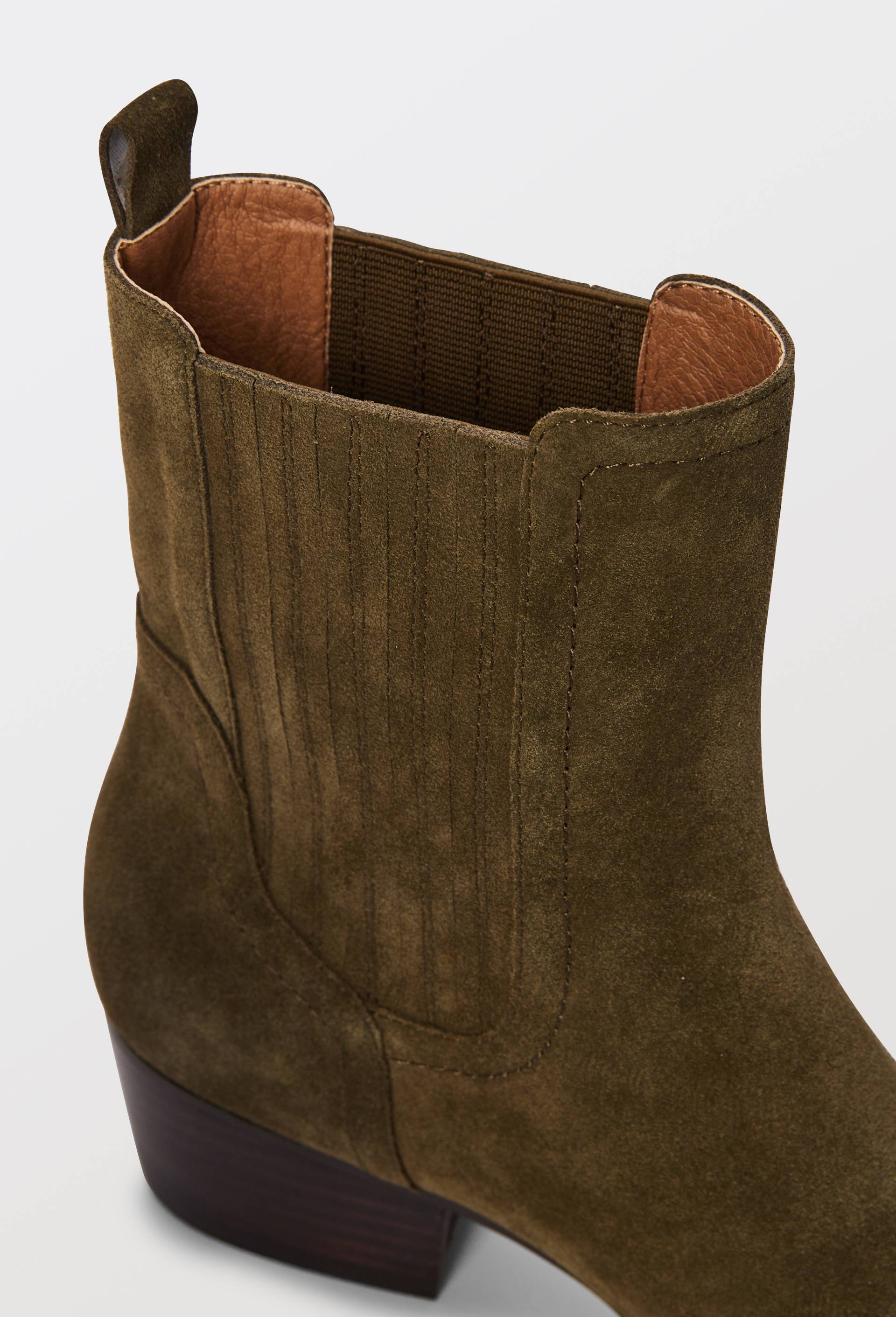 Bottines en cuir, Vert fonc&eacute;, large image number 2.0