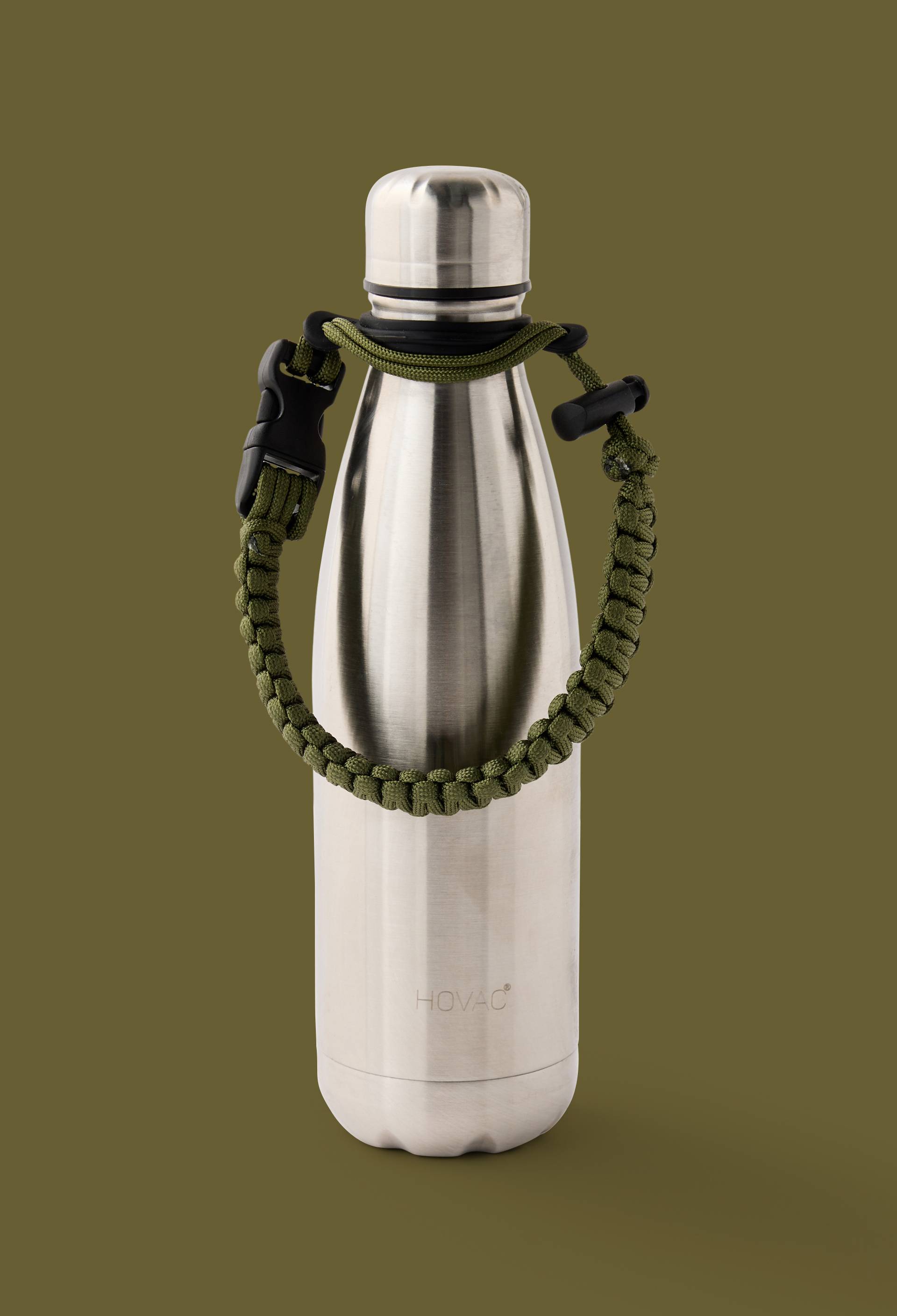 Bouteille isotherme avec mousqueton, 500ml, Argent, large image number 0