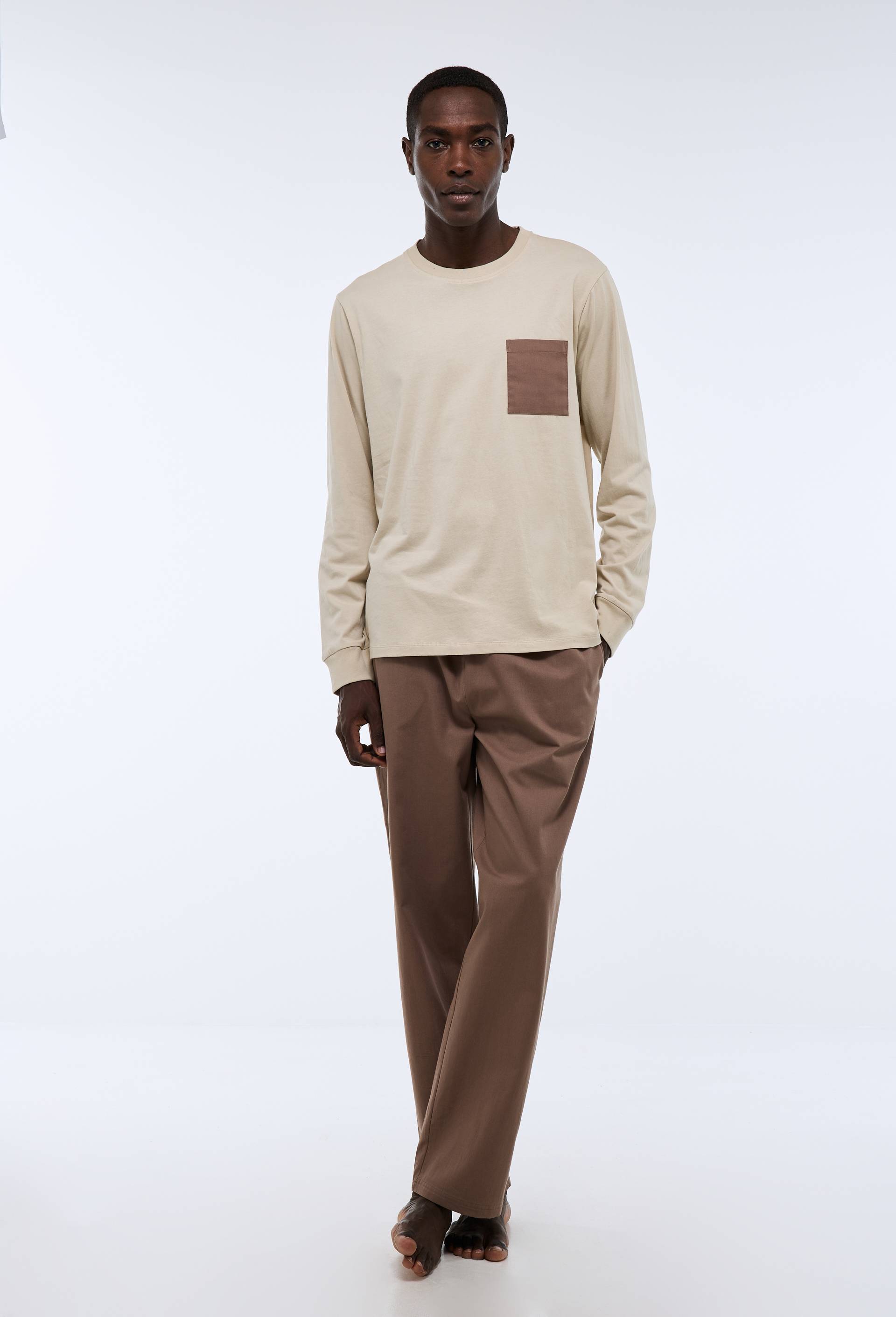 Pyjama long mixte en coton BIO GOTS - MONOPRIX - Modalova