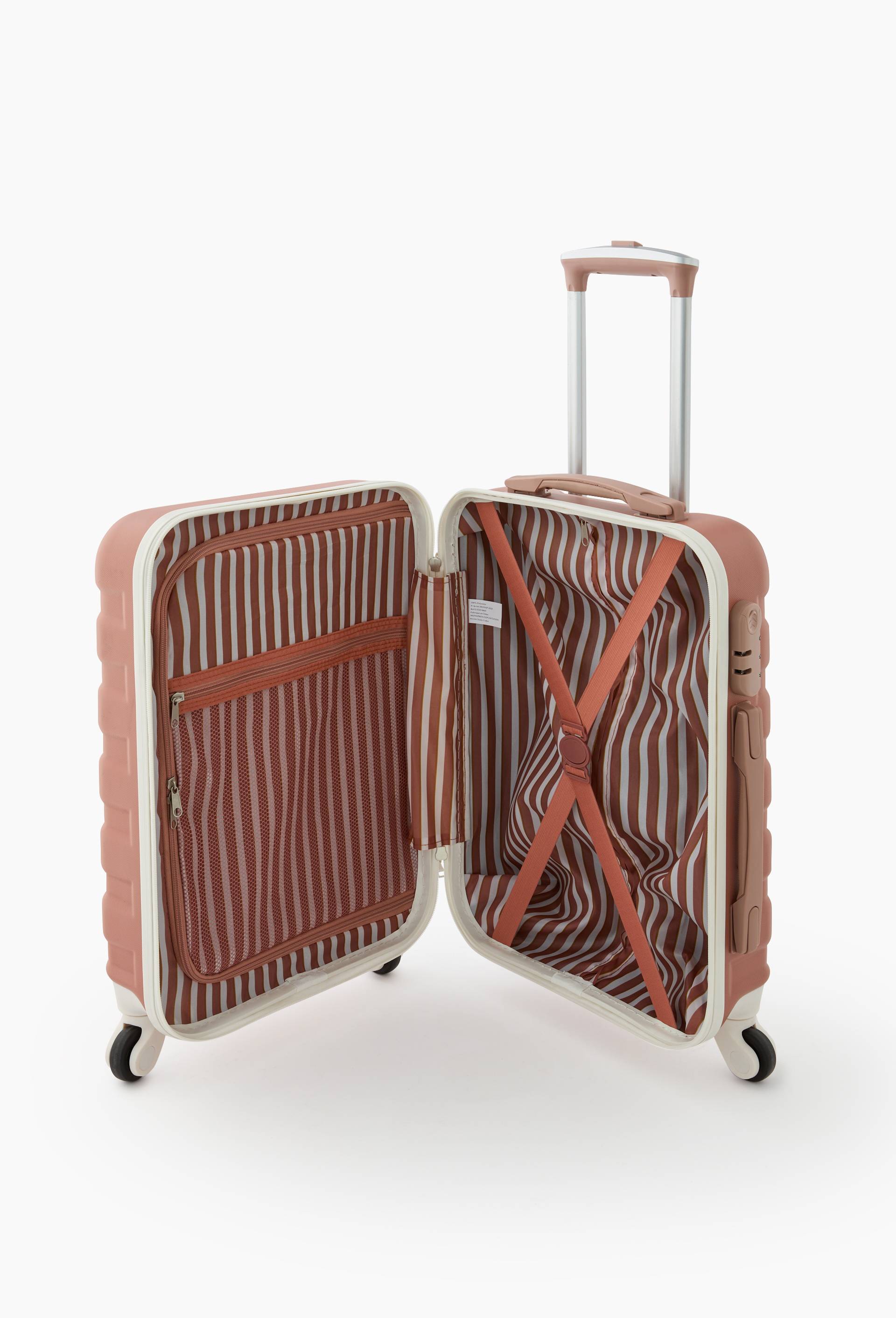 Valise cabine, 55cm, Rose, large image number 1