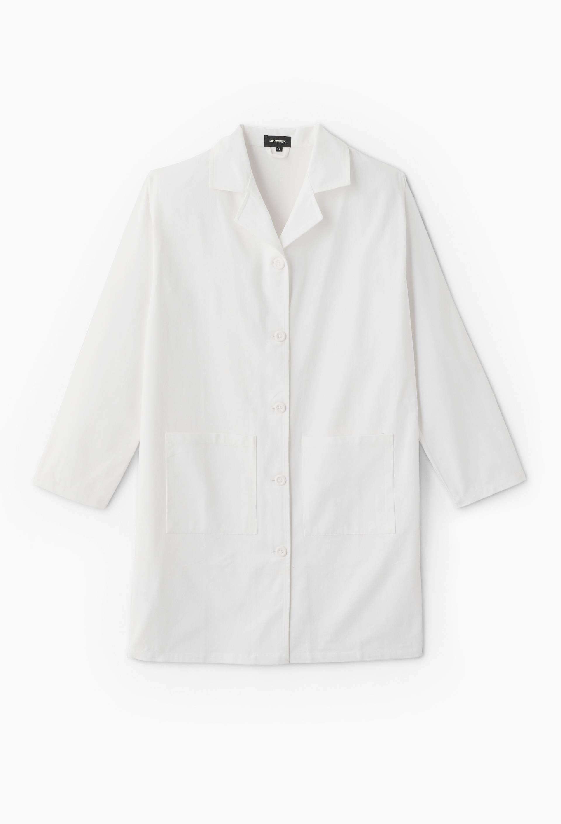 Blouse blanche, 100% coton, Blanc, large image number 0