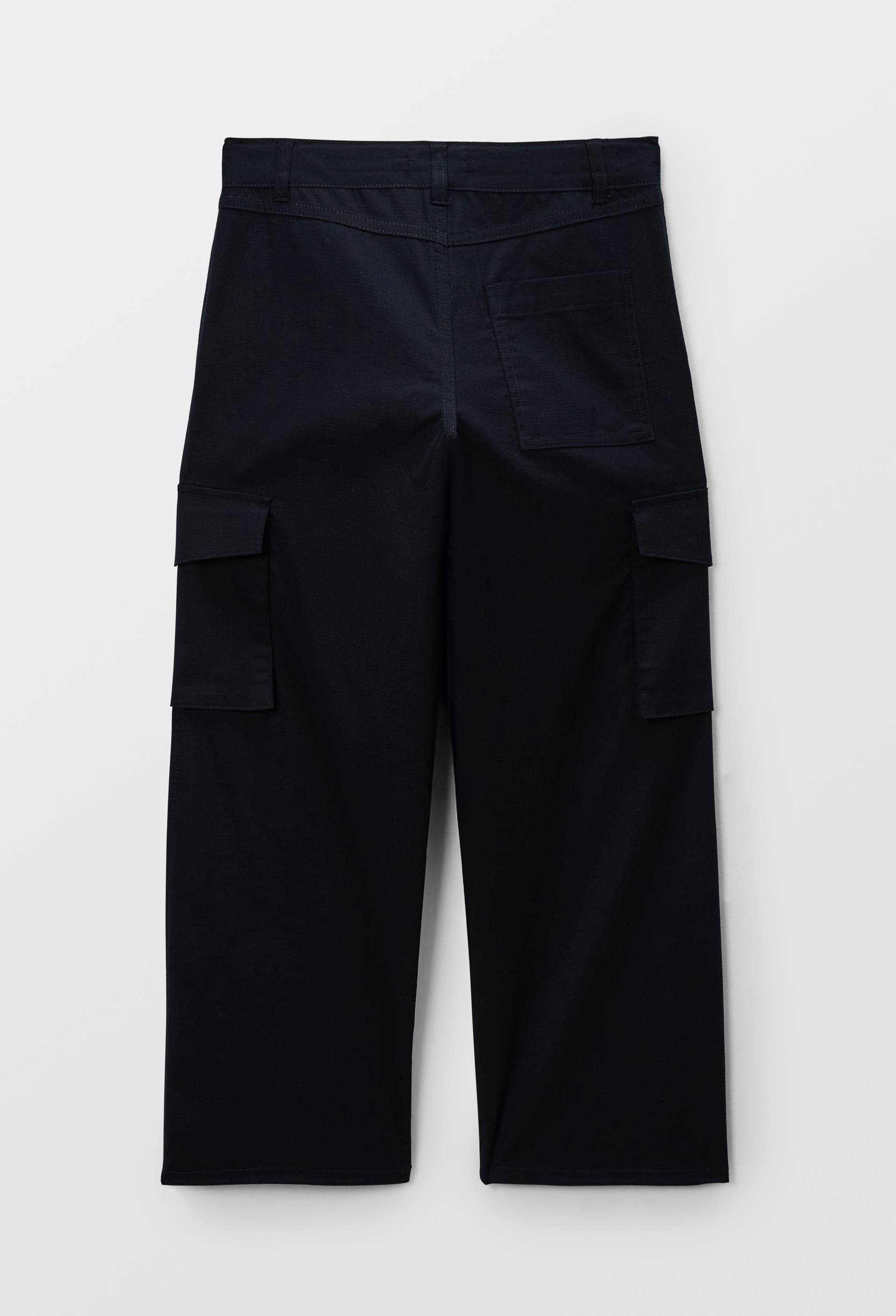 Pantalon cargo large contenant du coton, Bleu fonc&eacute;, large image number 2.0
