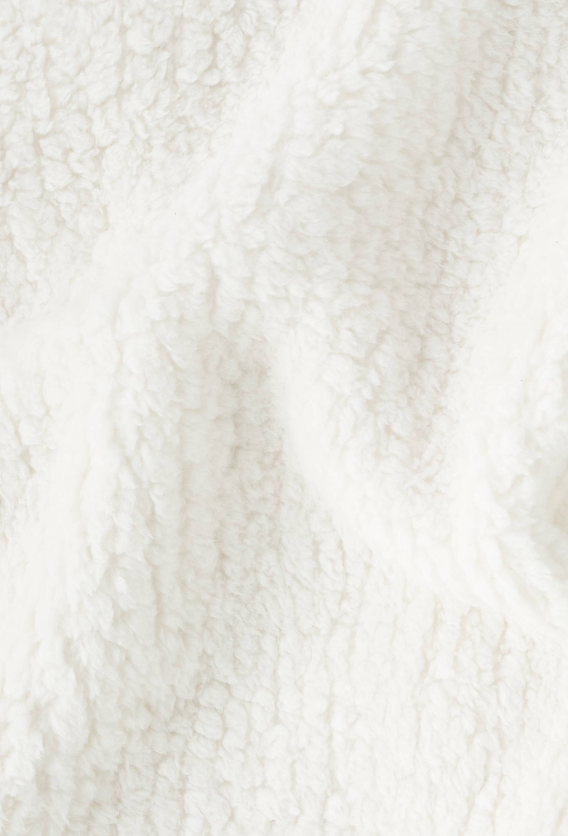 Plaid sherpa, 100% polyester recycl&eacute;, Ecru, large image number 2.0