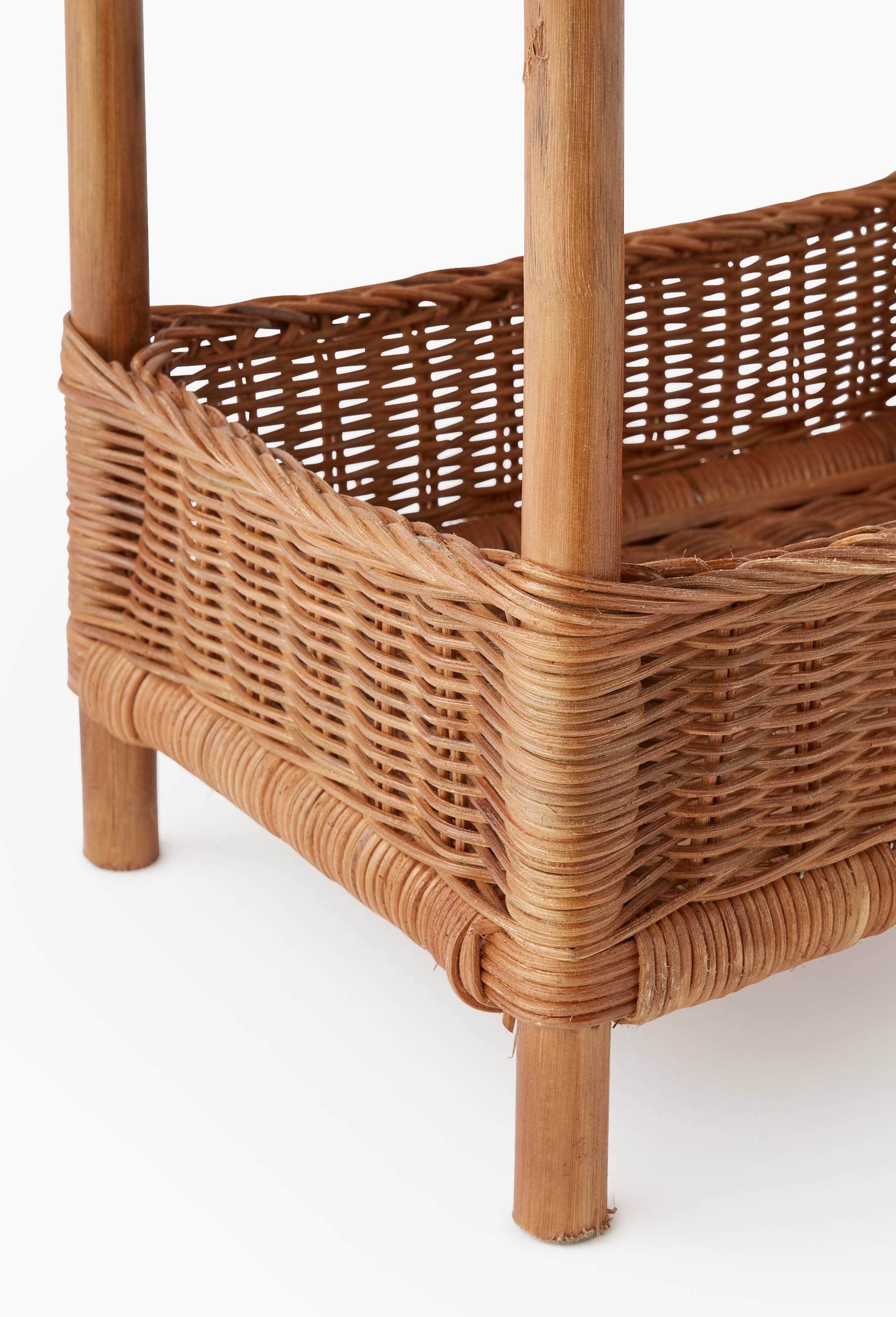 Meuble de rangement, H65x29x36, en rotin, Beige clair, large image number 1.0
