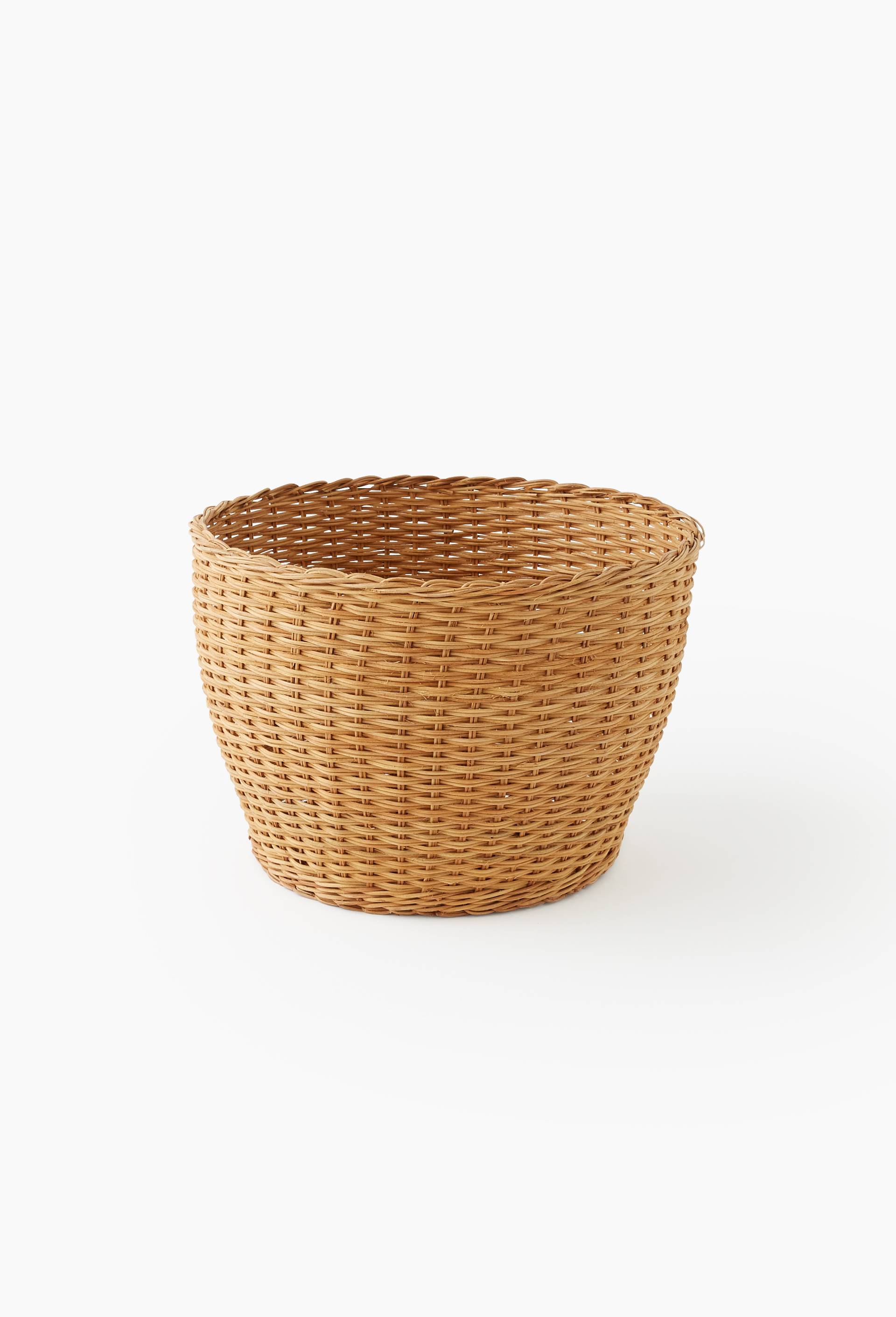 Panier rond, en rotin, Beige clair, large image number 0
