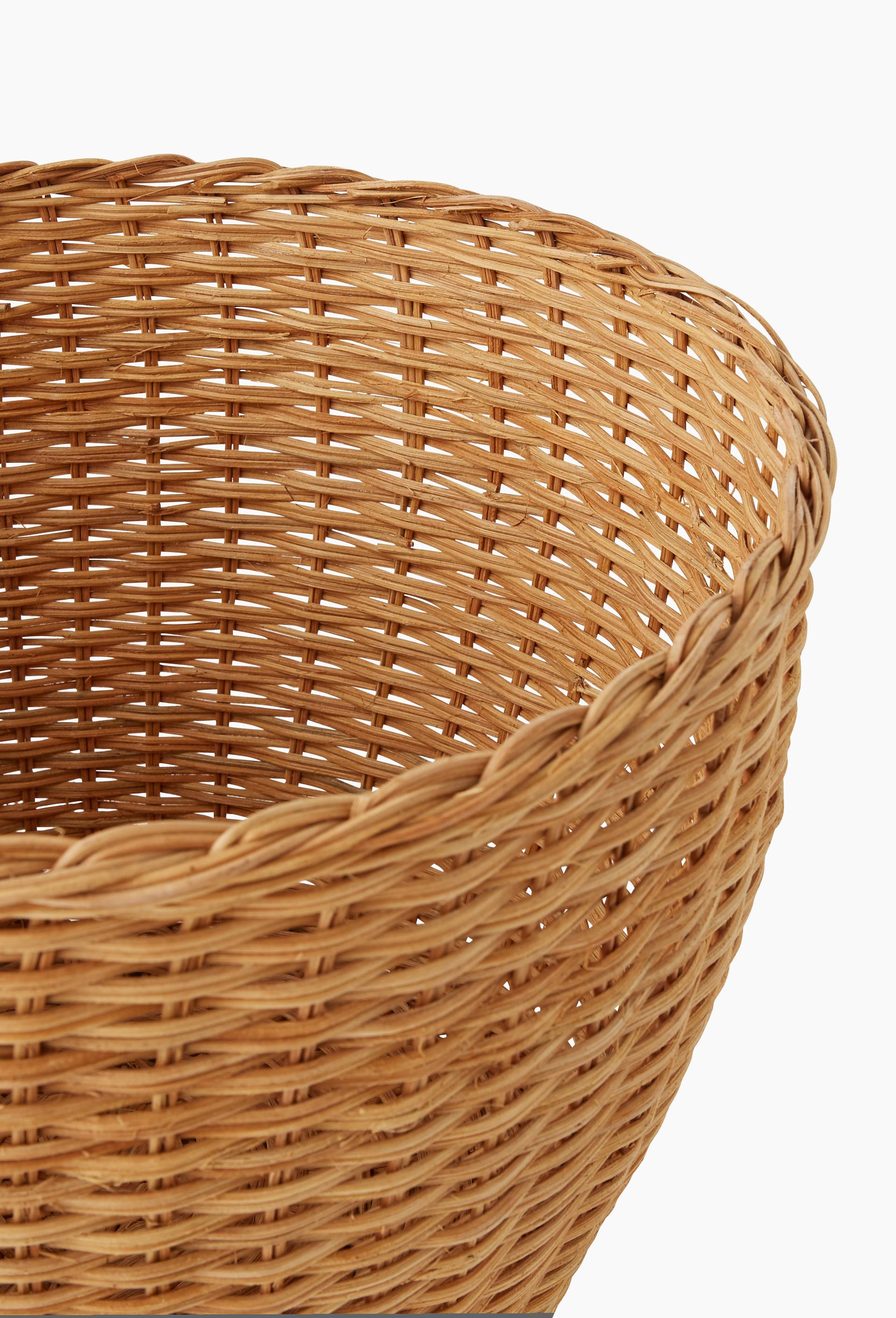Panier rond, en rotin, Beige clair, large image number 1