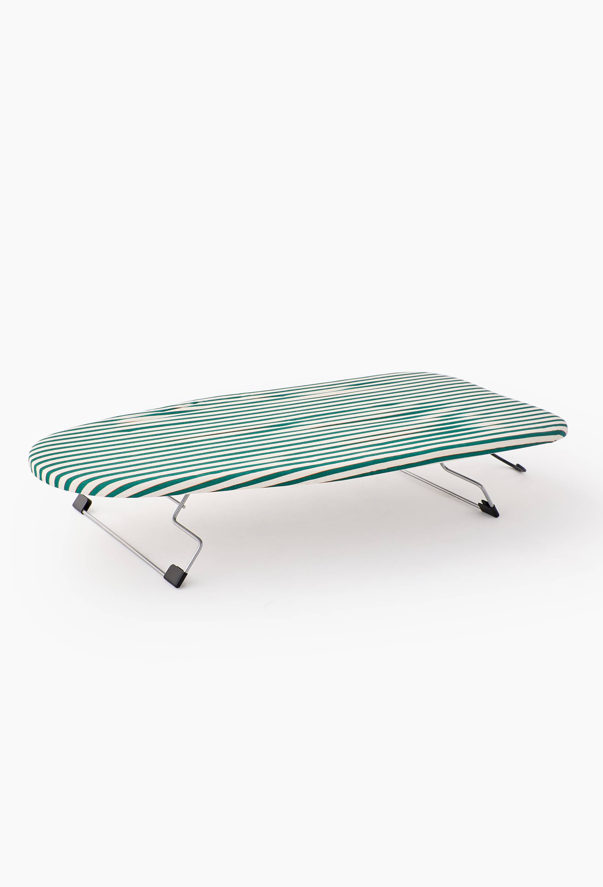 Mini table &agrave; repasser, 70x32cm, en m&eacute;tal et coton, Vert fonc&eacute;, large image number 0