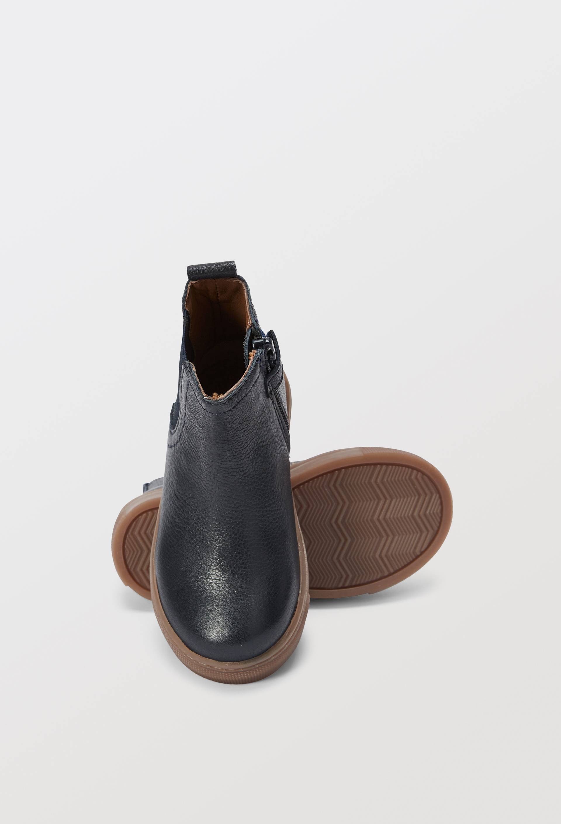 Bottines chelsea en cuir responsable, Bleu fonc&eacute;, large image number 2