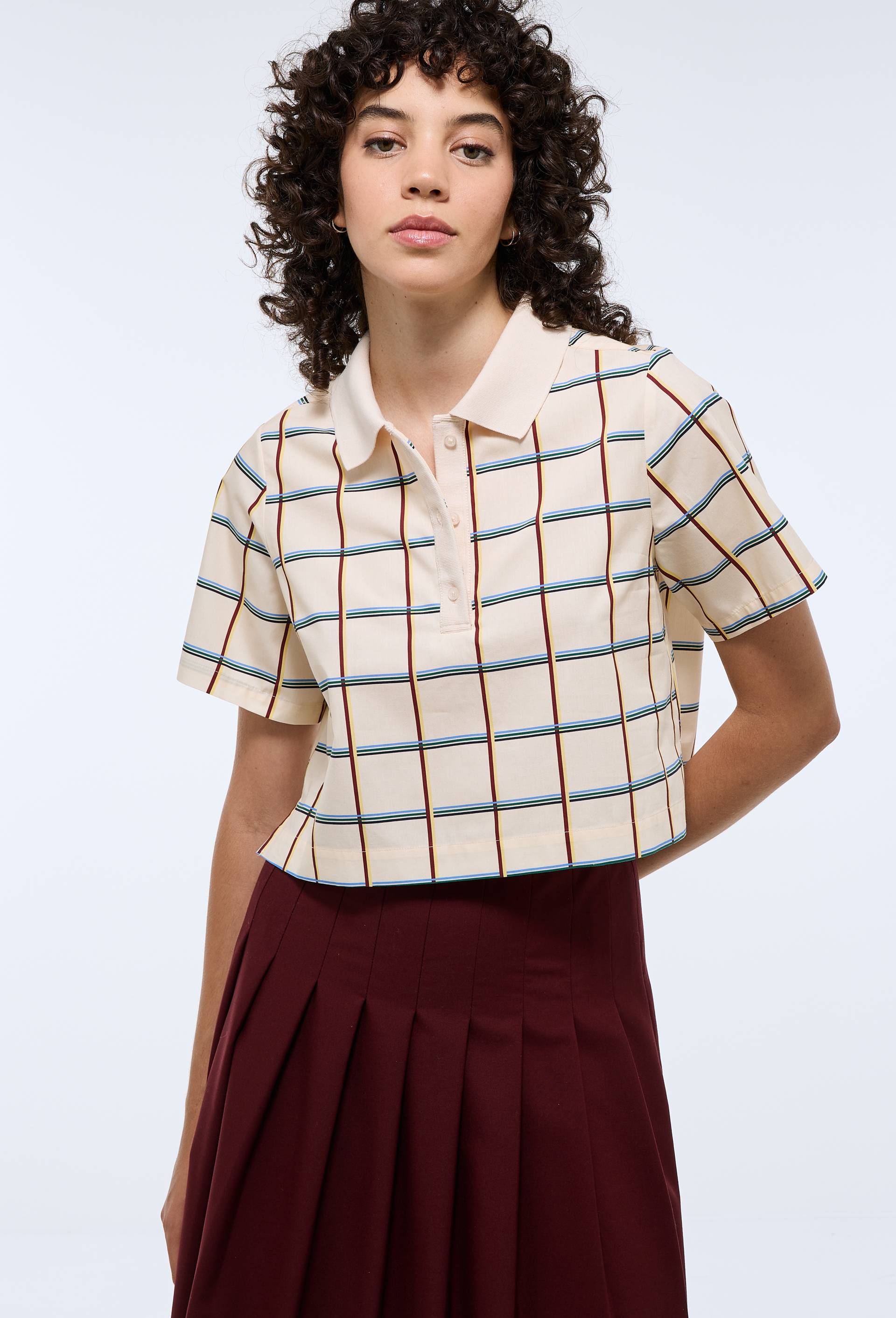 Chemise manches courtes imprimée en coton BIO - MONOPRIX - Modalova