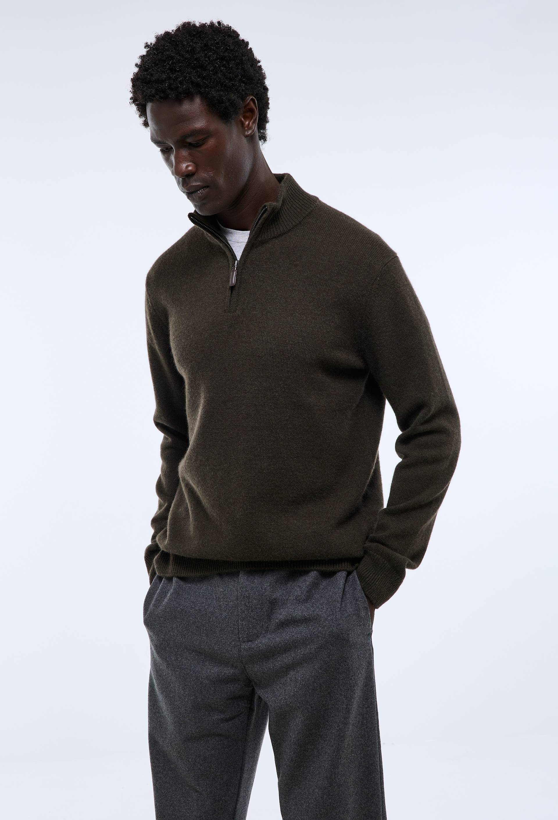 Pull col camionneur en cachemire - MONOPRIX PREMIUM - Modalova