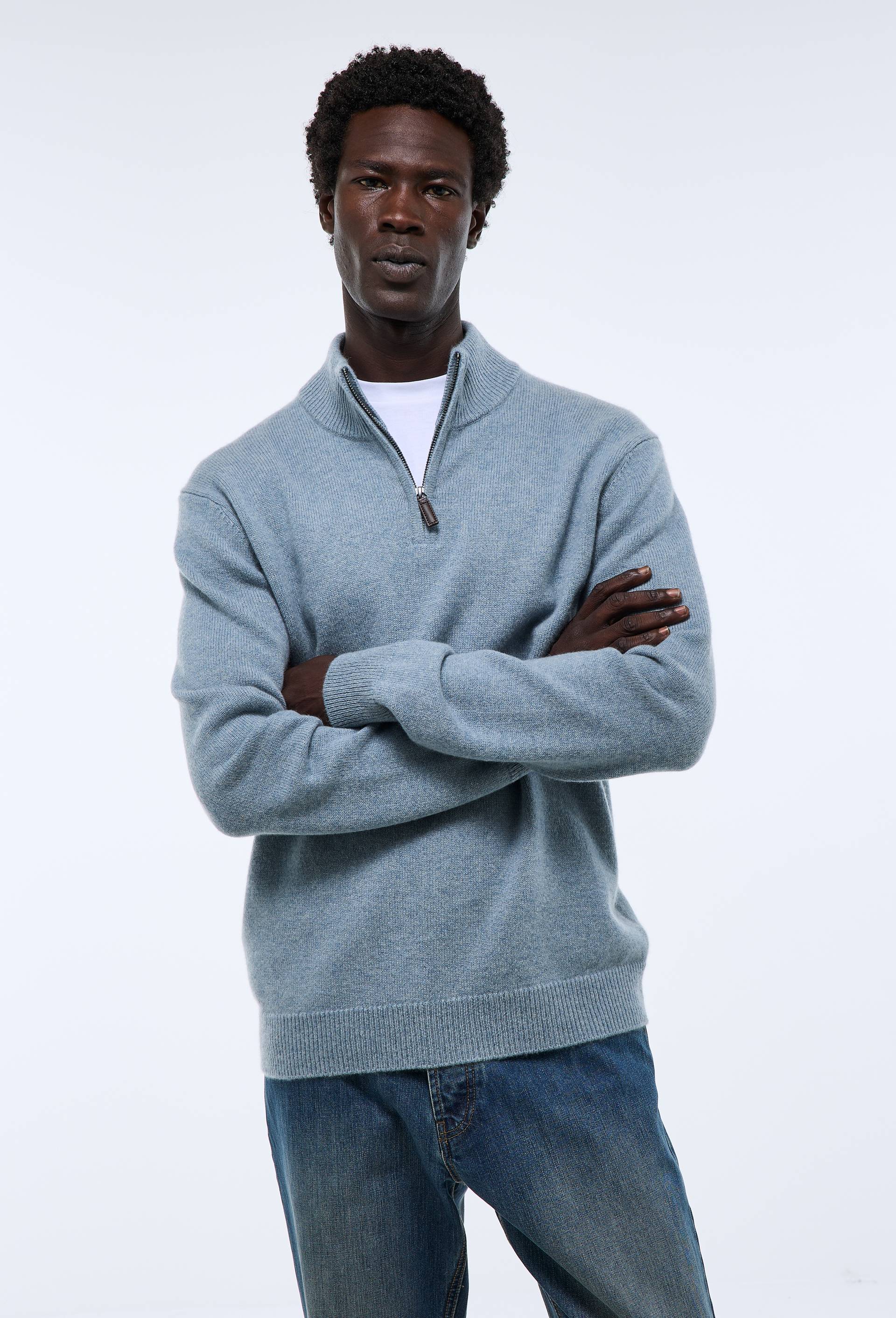 Pull col camionneur en cachemire - MONOPRIX PREMIUM - Modalova