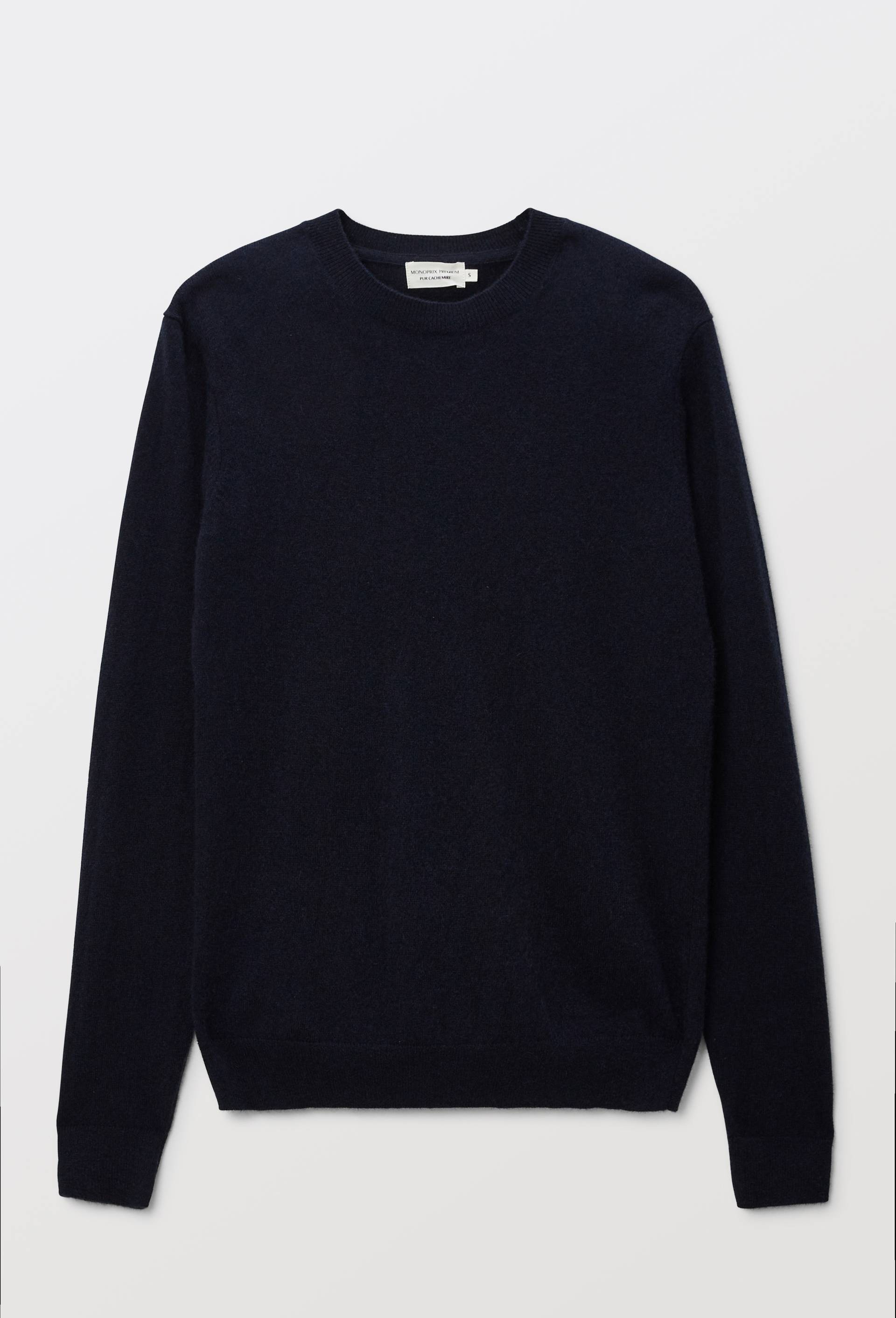 Pull col rond en 100% cachemire, Bleu fonc&eacute;, large image number 2.0