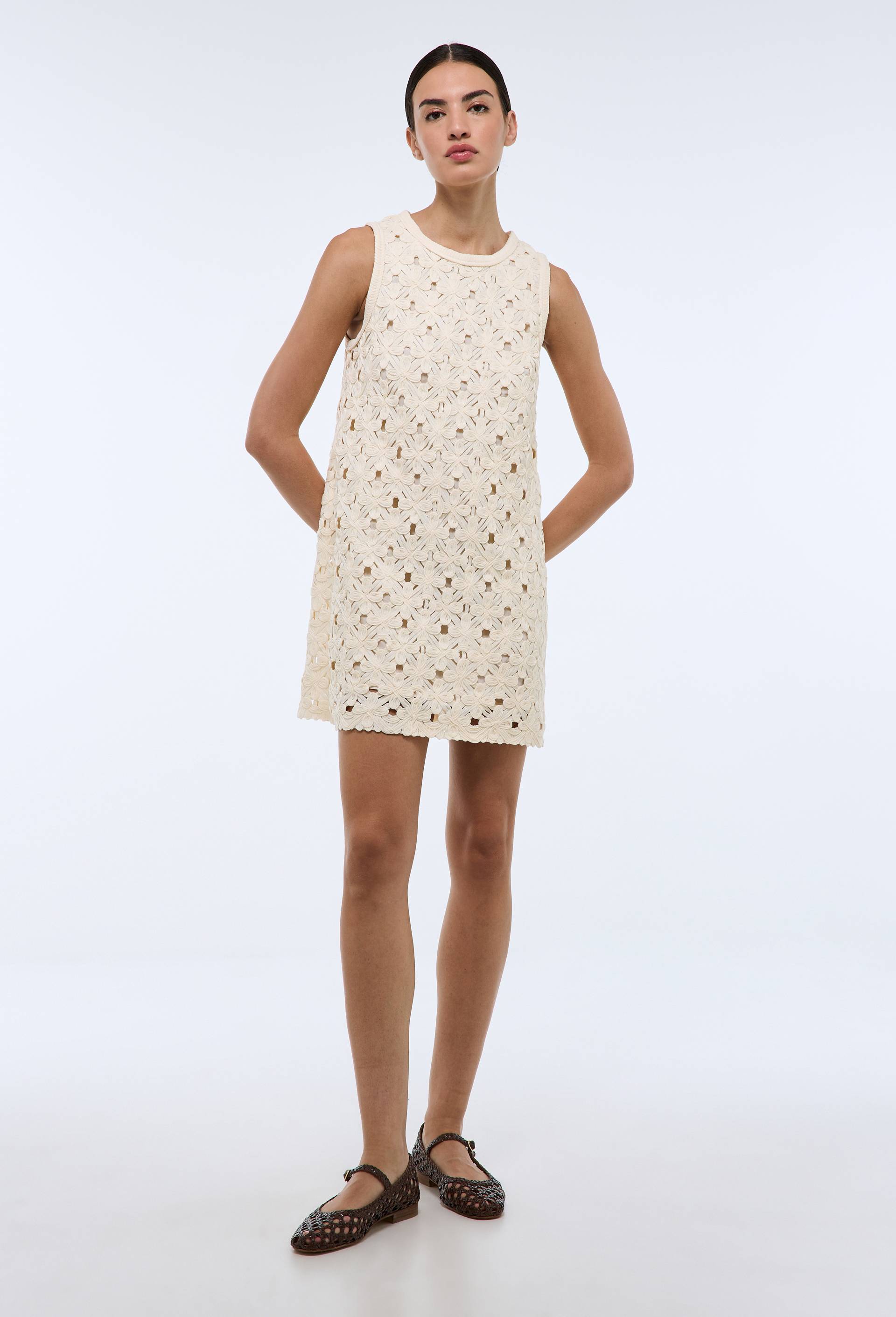 Robe sans manches brodée - MONOPRIX - Modalova