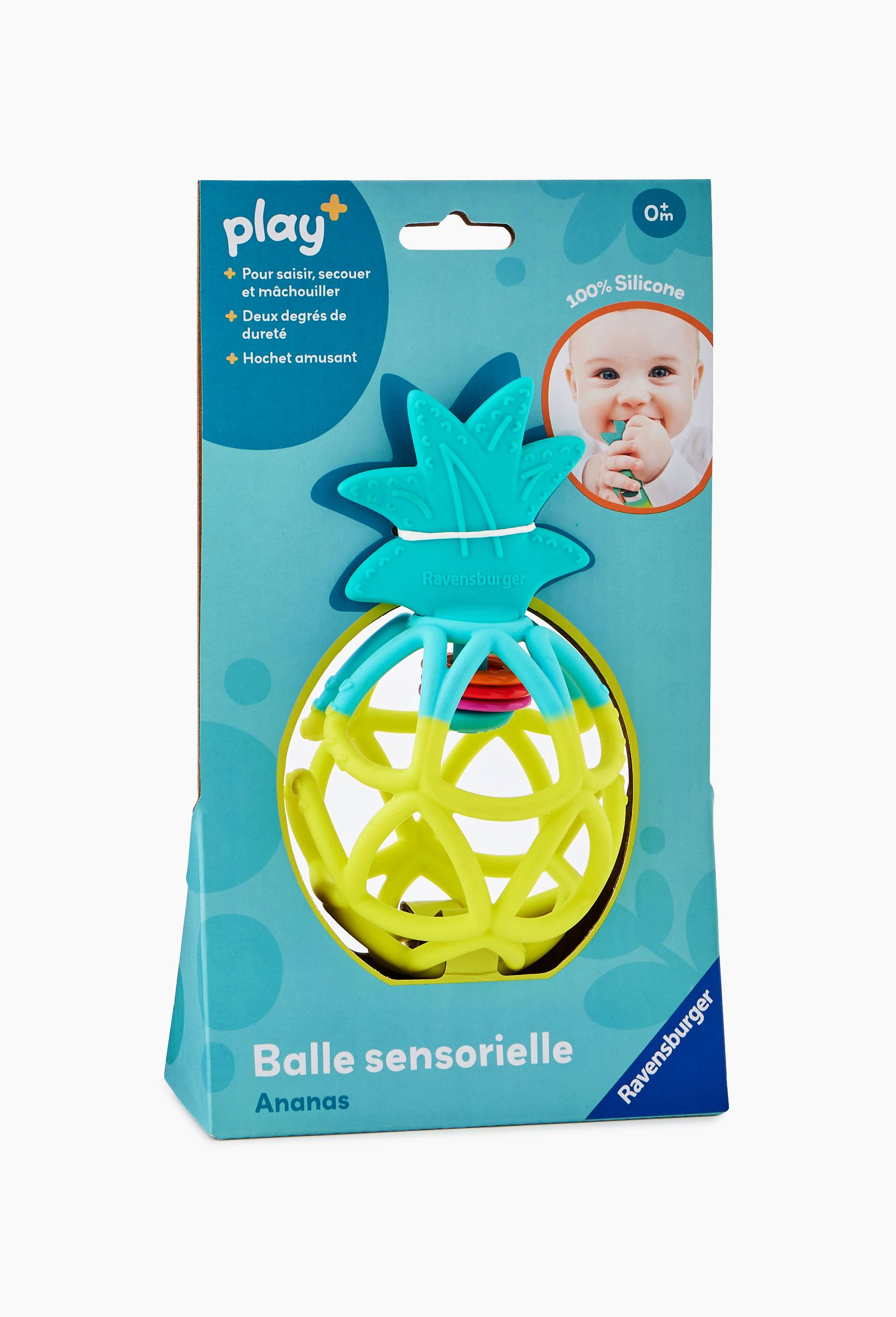 Balle sensorielle ananas - Play +, Multicolore, large image number 0