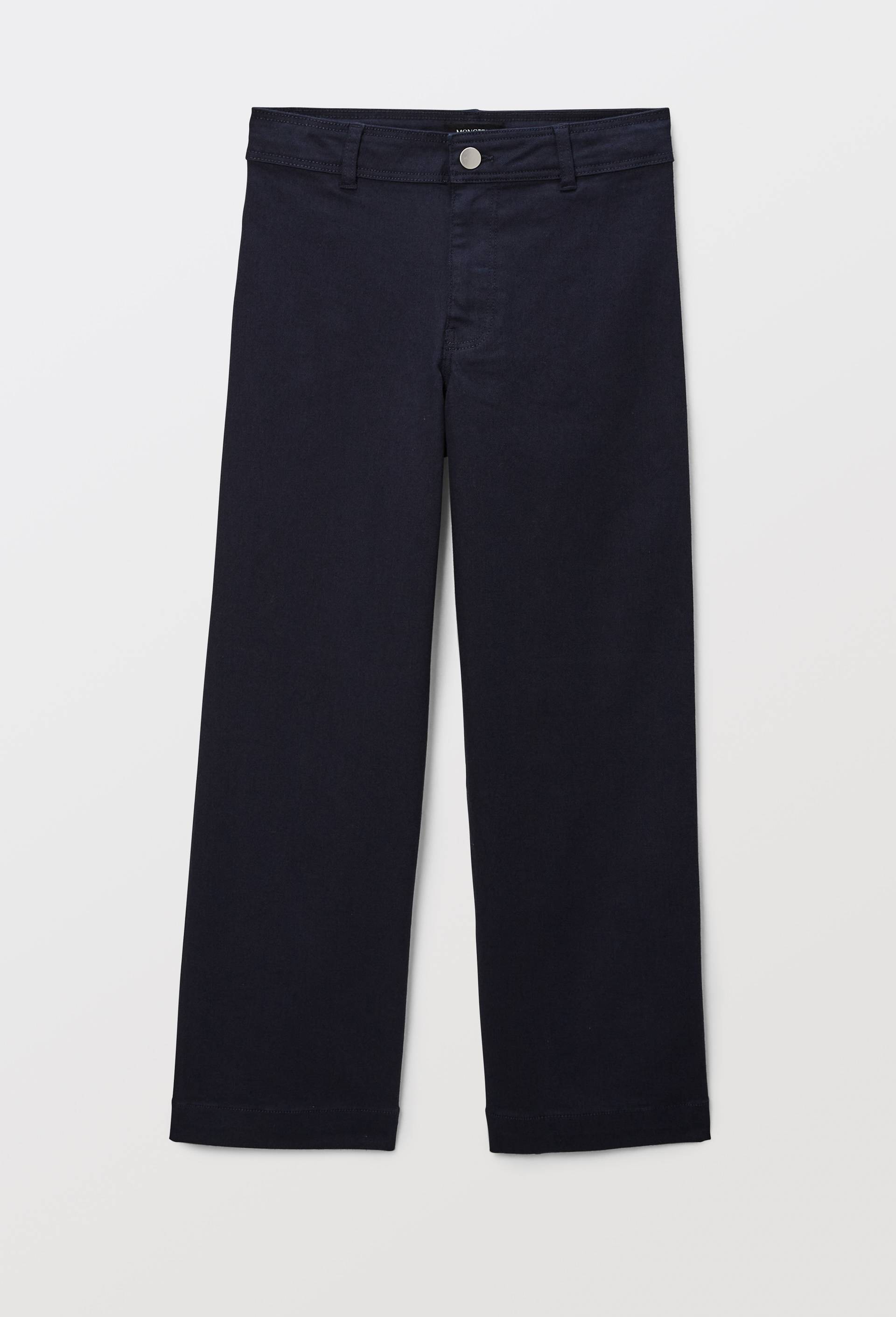 Pantalon large en coton, Bleu fonc&eacute;, large image number 1