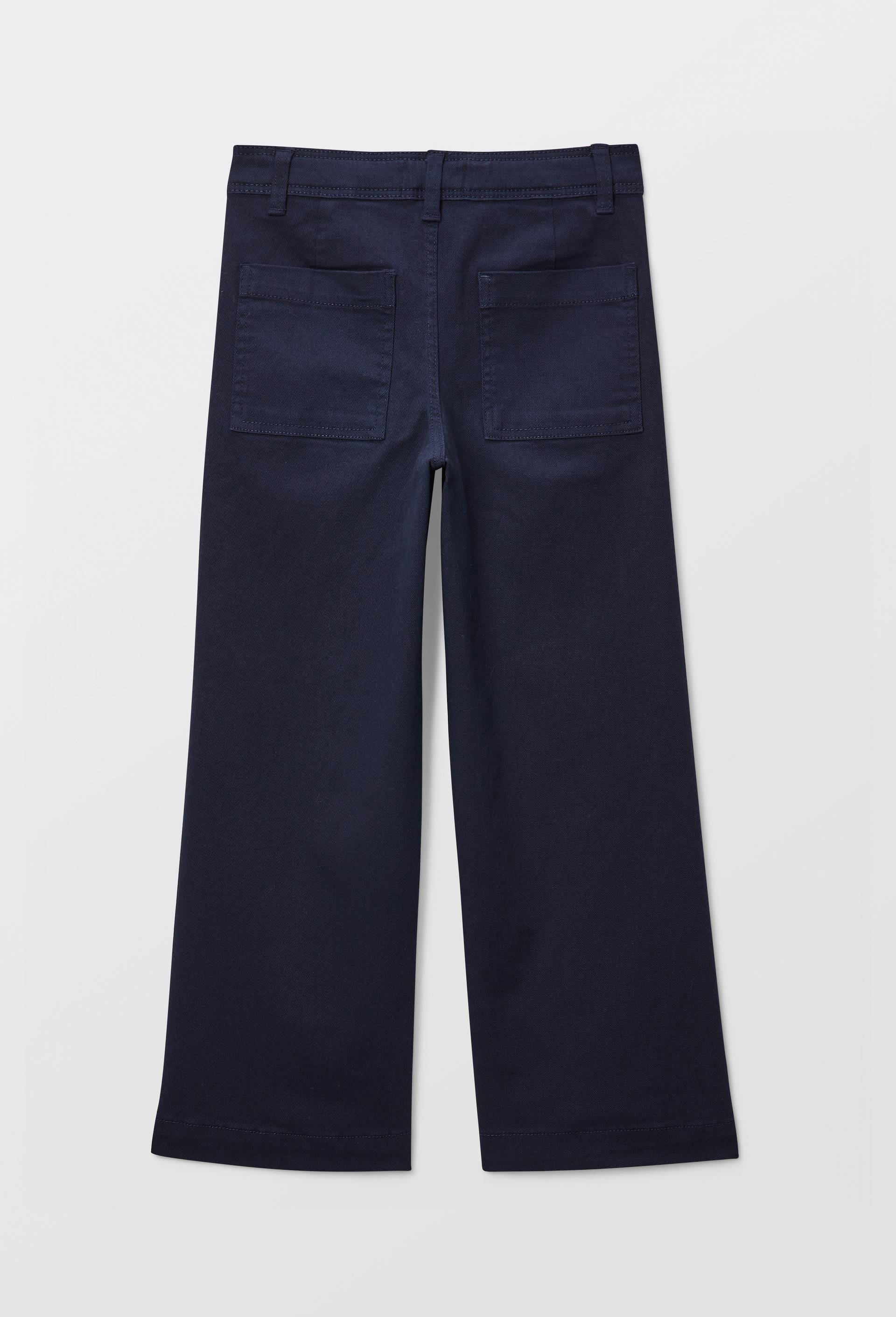 Pantalon large en coton, Bleu fonc&eacute;, large image number 2.0