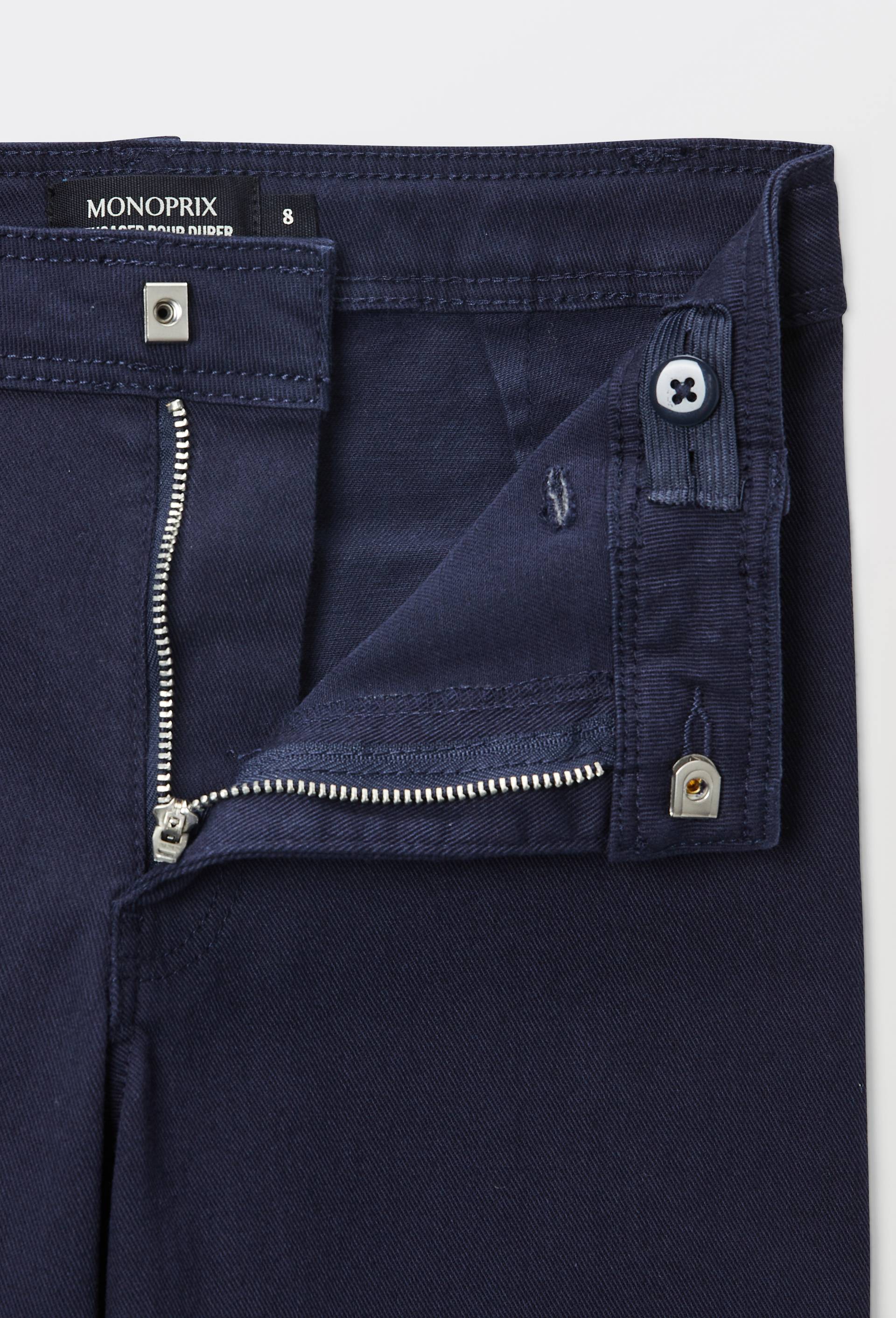 Pantalon large en coton, Bleu fonc&eacute;, large image number 3.0