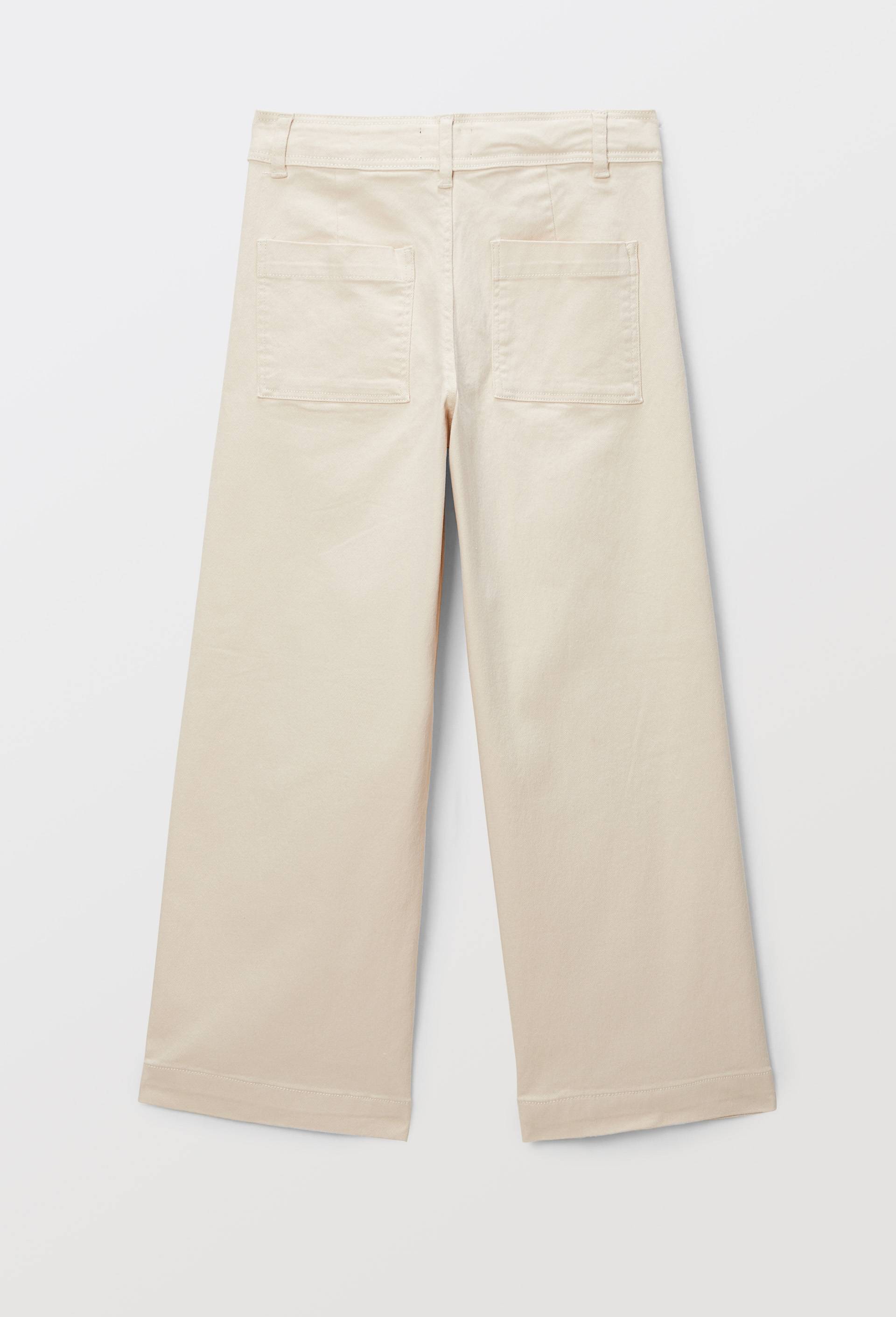 Pantalon large en coton, Ecru, large image number 2