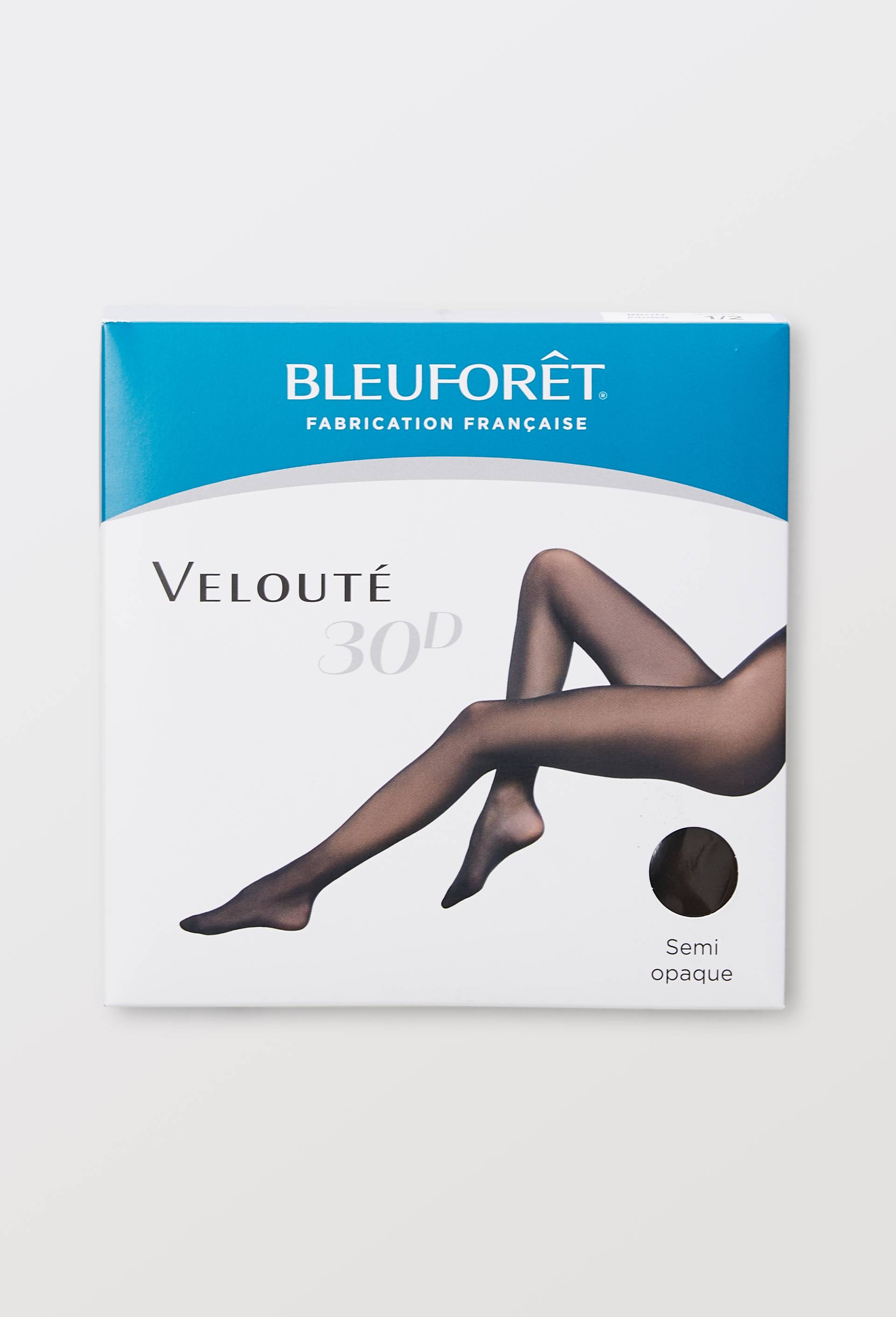 Collant velout&eacute; semi opaque Bleuforet, Brun fonc&eacute;, large image number 2