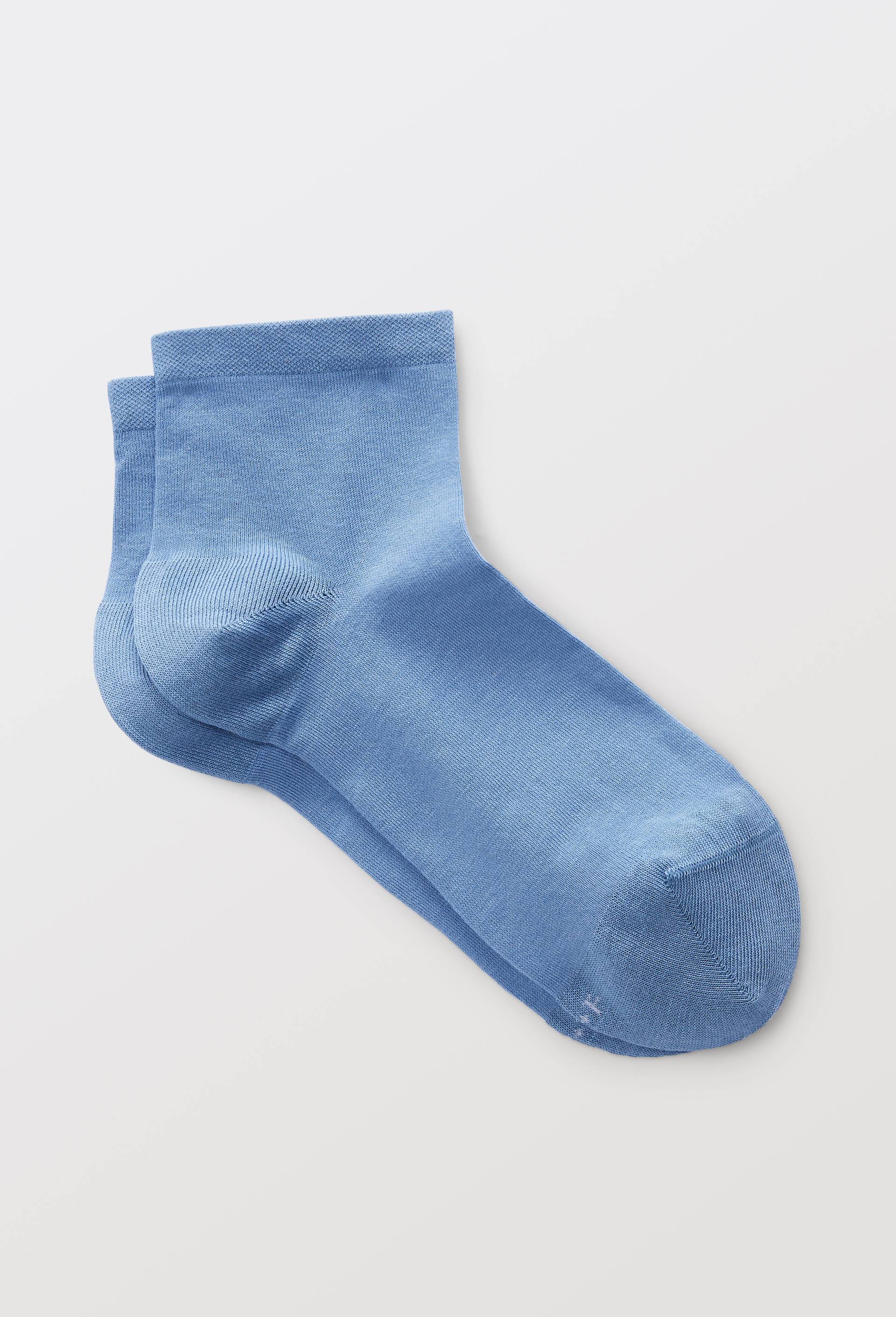 Paire de socquettes en coton Bleufor&ecirc;t, Bleu, large image number 0