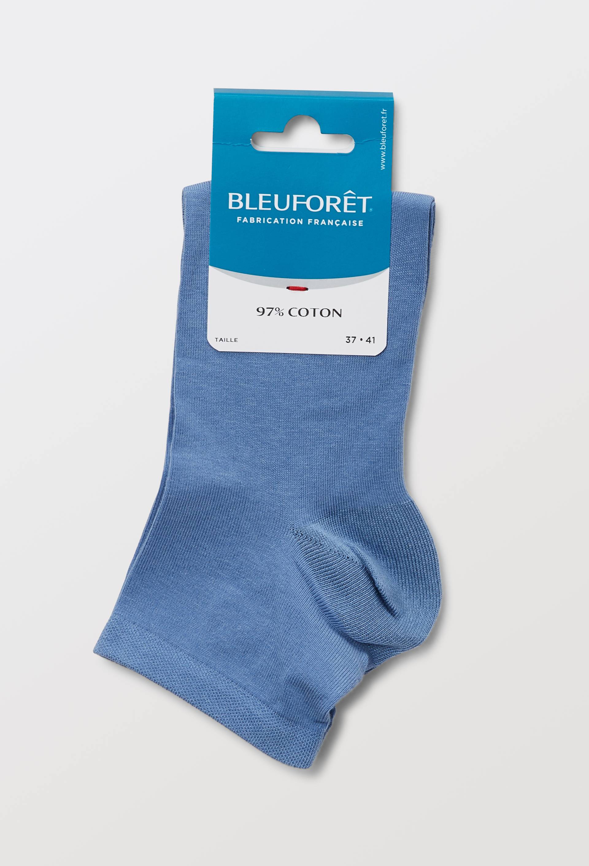 Paire de socquettes en coton Bleufor&ecirc;t, Bleu, large image number 2