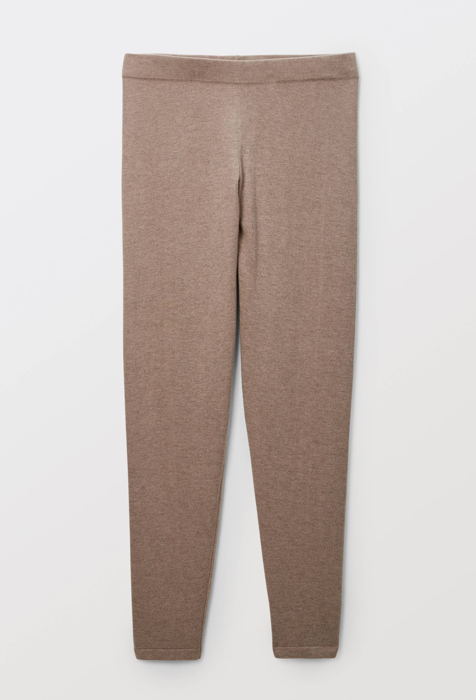 Pantalon uni en maille l&eacute;g&egrave;re, Beige, large image number 2