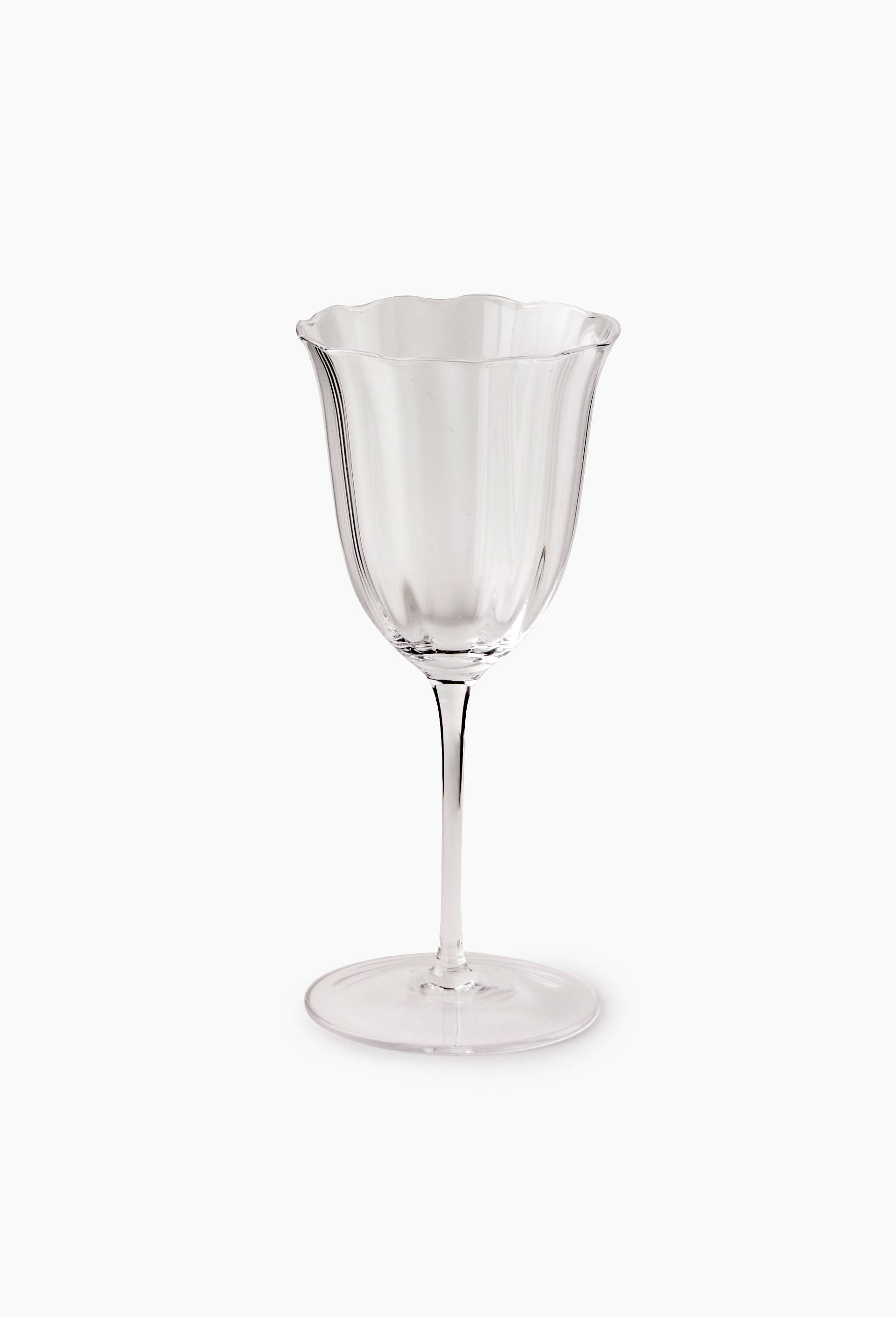 Verre &agrave; pied forme ondul&eacute;e, 27cl, Transparent, large image number 0