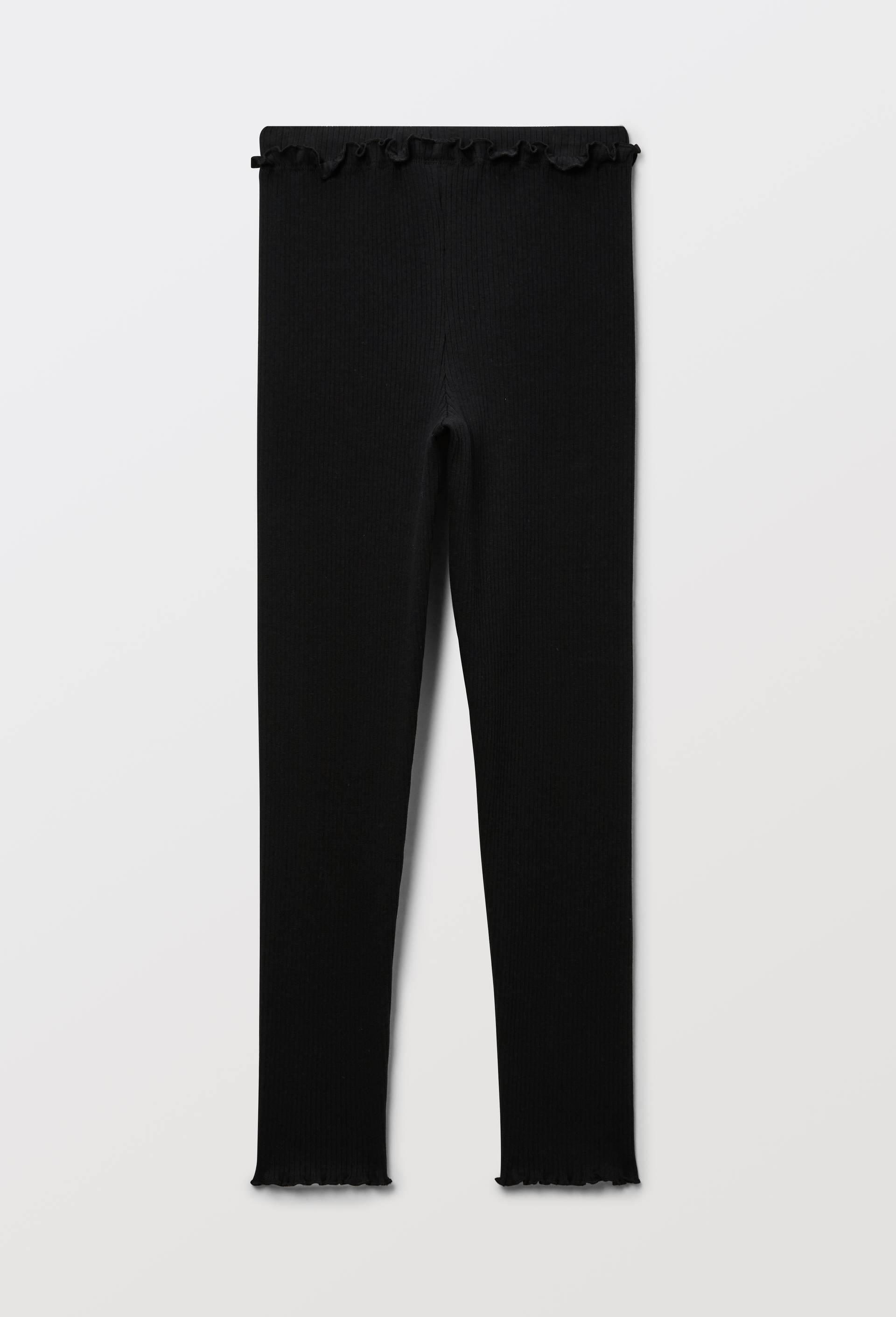 Legging uni contenant du coton BIO, Noir, large image number 2