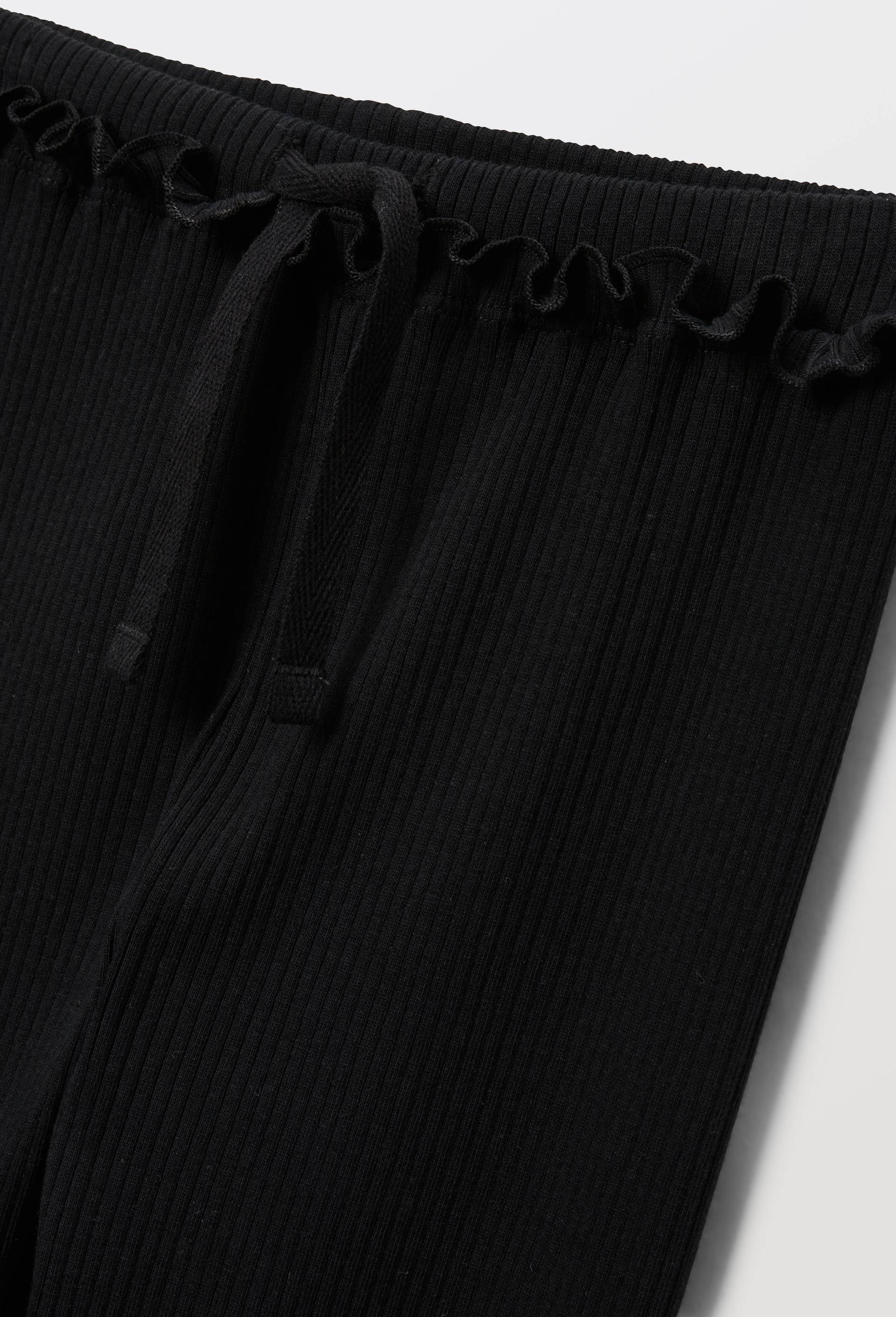 Legging uni contenant du coton BIO, Noir, large image number 3
