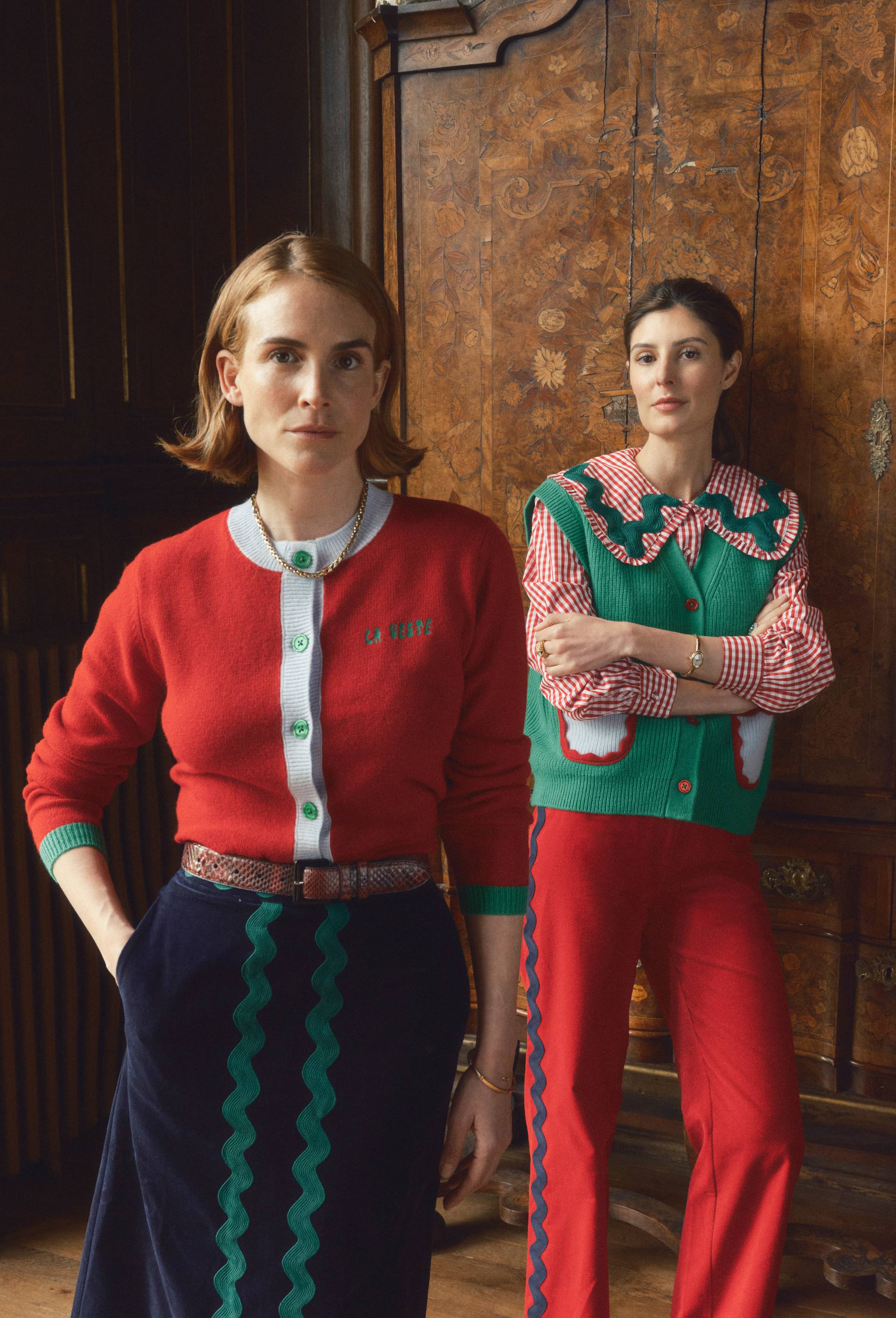 Cardigan en laine - LA VESTE X MONOPRIX ROUGE pour femme MONOPRIX CREATEURS