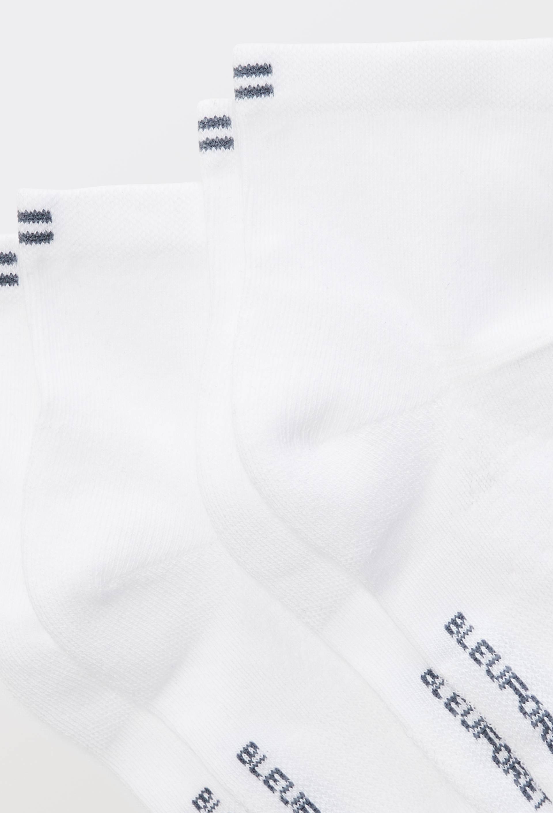 Lot de 2 paires de chaussettes en coton Sport Bleufor&ecirc;t, Blanc, large image number 1.0