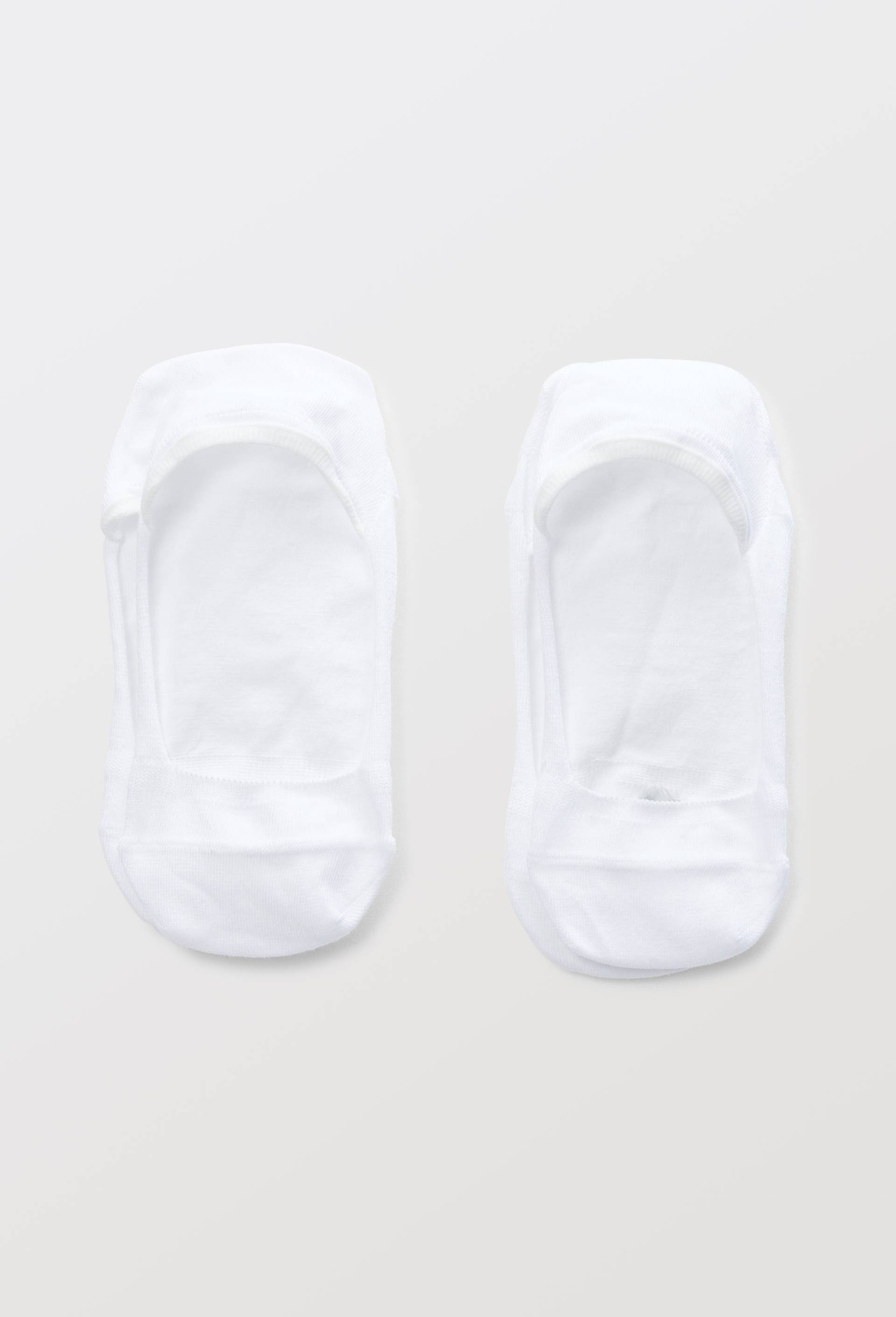 Lot de 2 prot&egrave;ge pied en coton Sport Bleufor&ecirc;t, Blanc, large image number 0